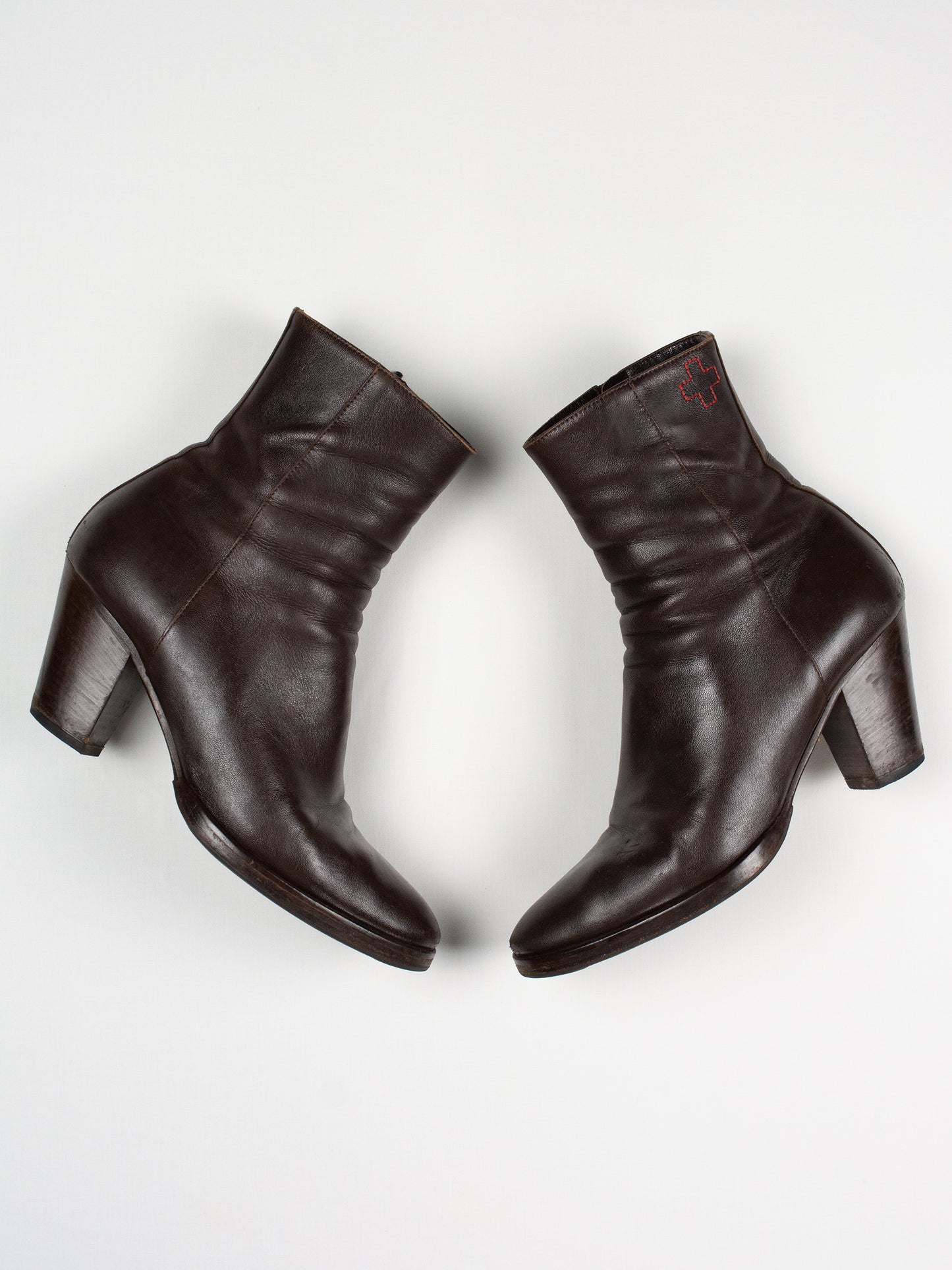 A.F.Vandevorst - nappa leather ankle boots (brown) - size 41