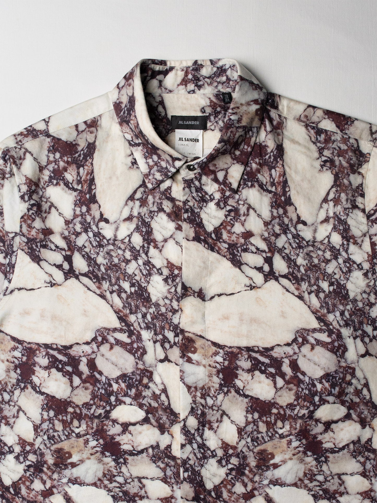 Jil Sander by Raf Simons - A/W 2008 - marble shirt - size 39