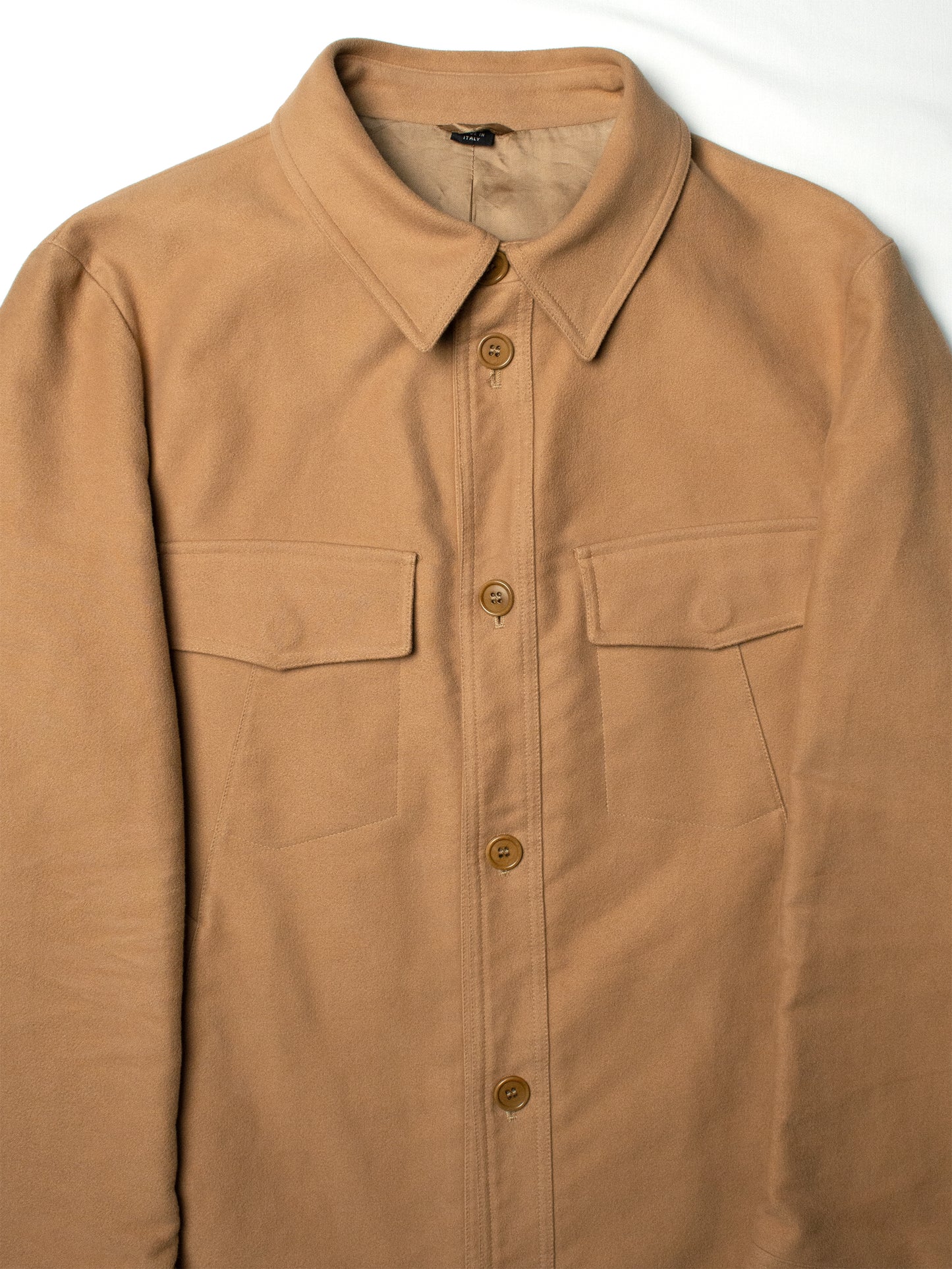 Helmut Lang - 1990s - moleskin cotton jacket (camel) - size 50