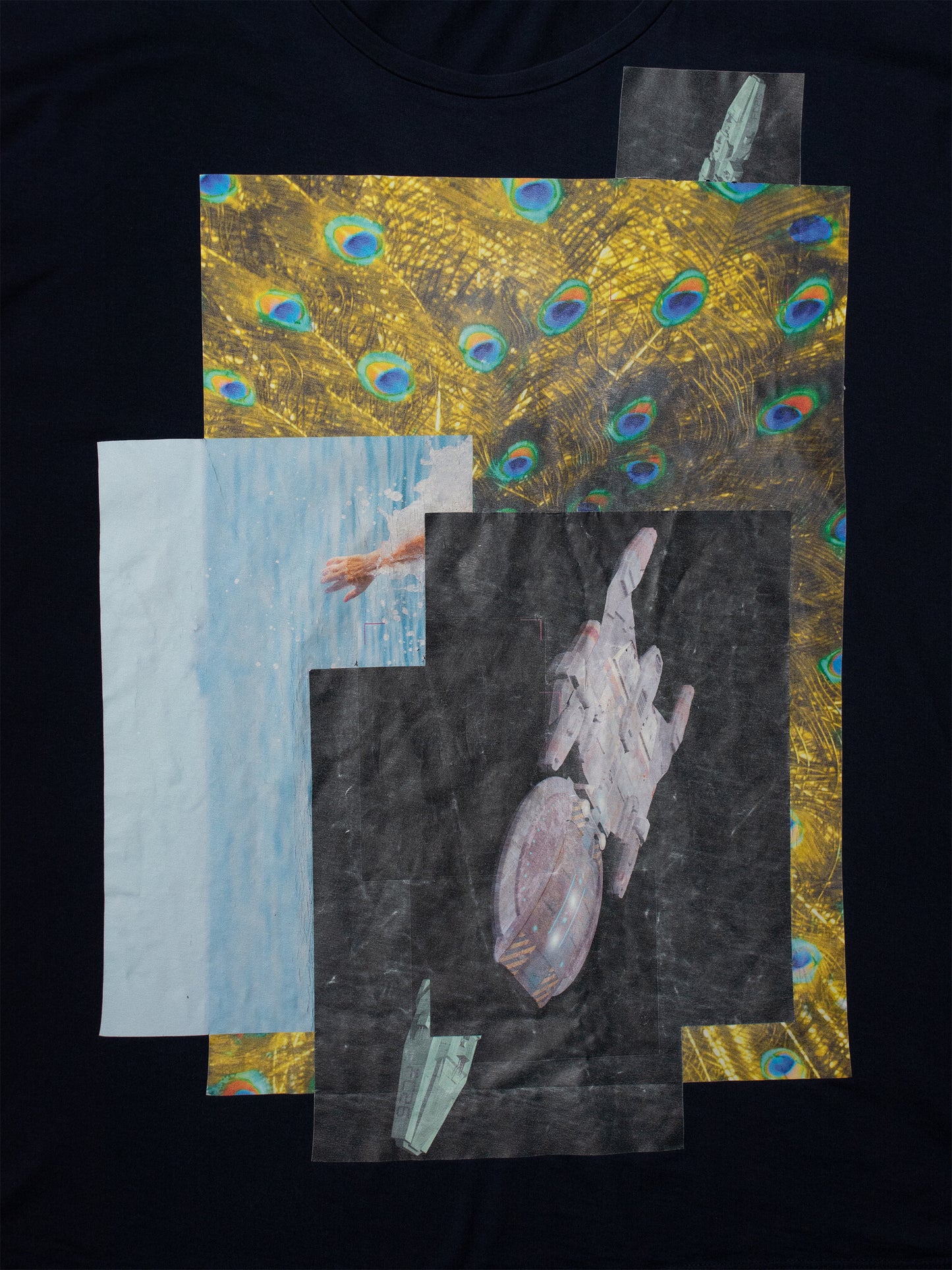 Raf Simons - S/S 2015 - collage graphic t-shirt (navy)