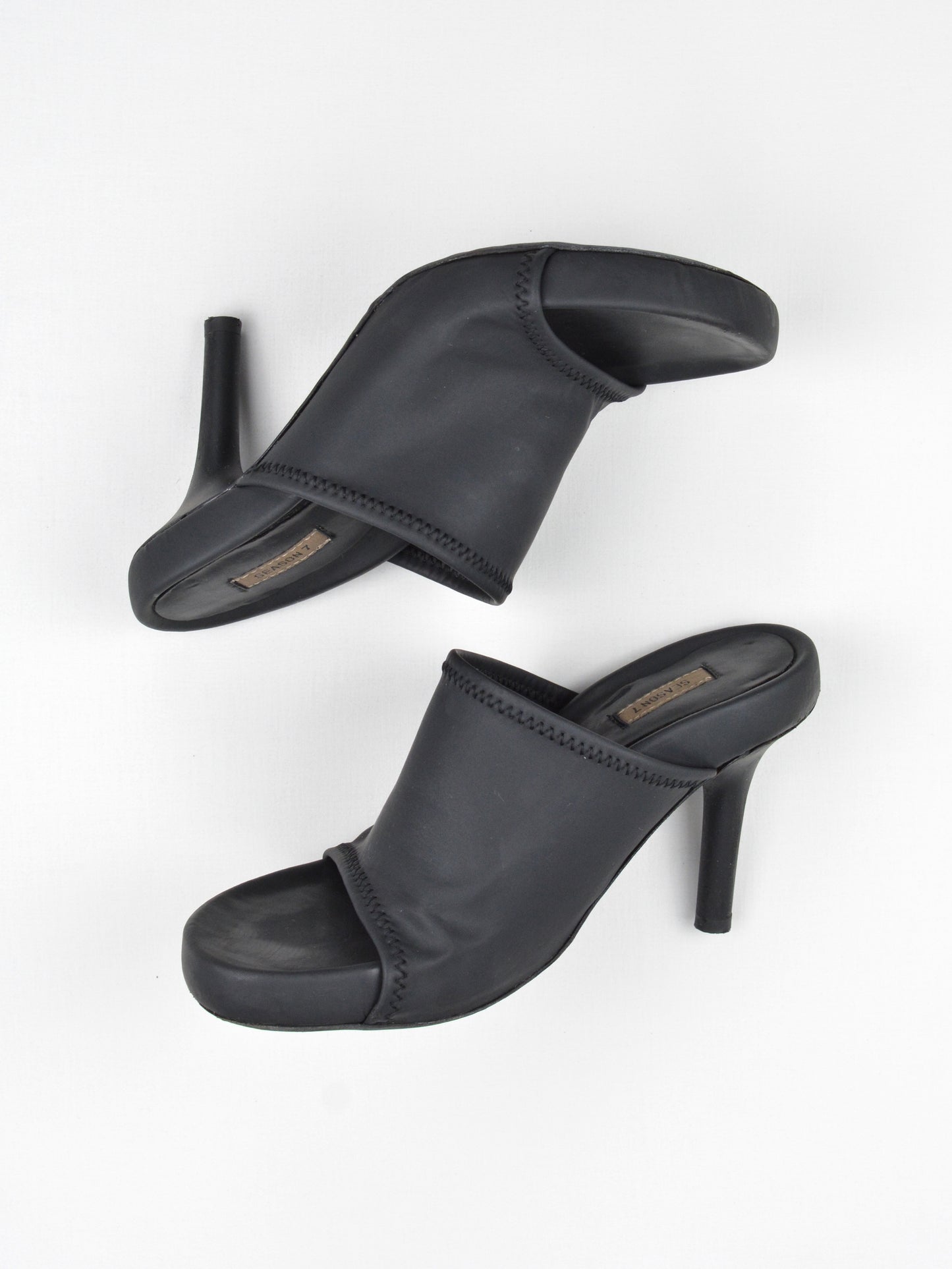 YEEZY Season 7 (2018) - Graphite Neoprene Scuba Mule - 90mm heel - size 36