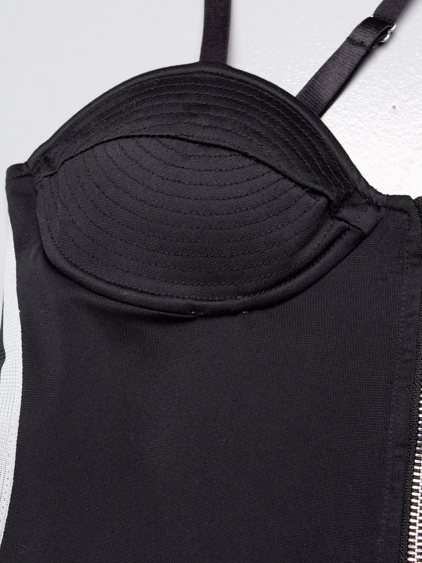 adidas Originals by Jeremy Scott A/W 2009 bustier midi dress (black) - size 36