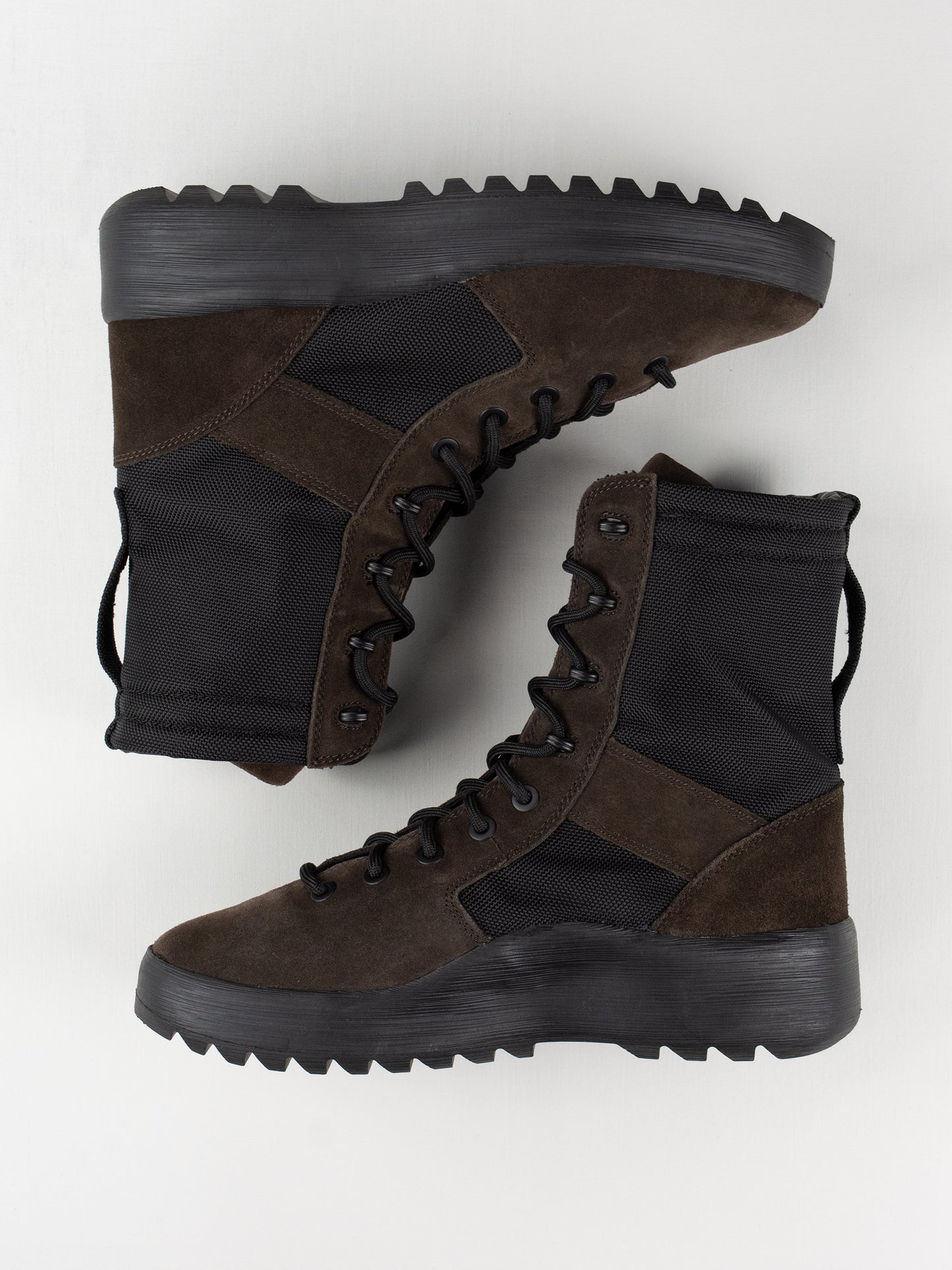 YEEZY Season 7 (2018) - Thick Suede and Nylon Military Boot (Oil) - size 42