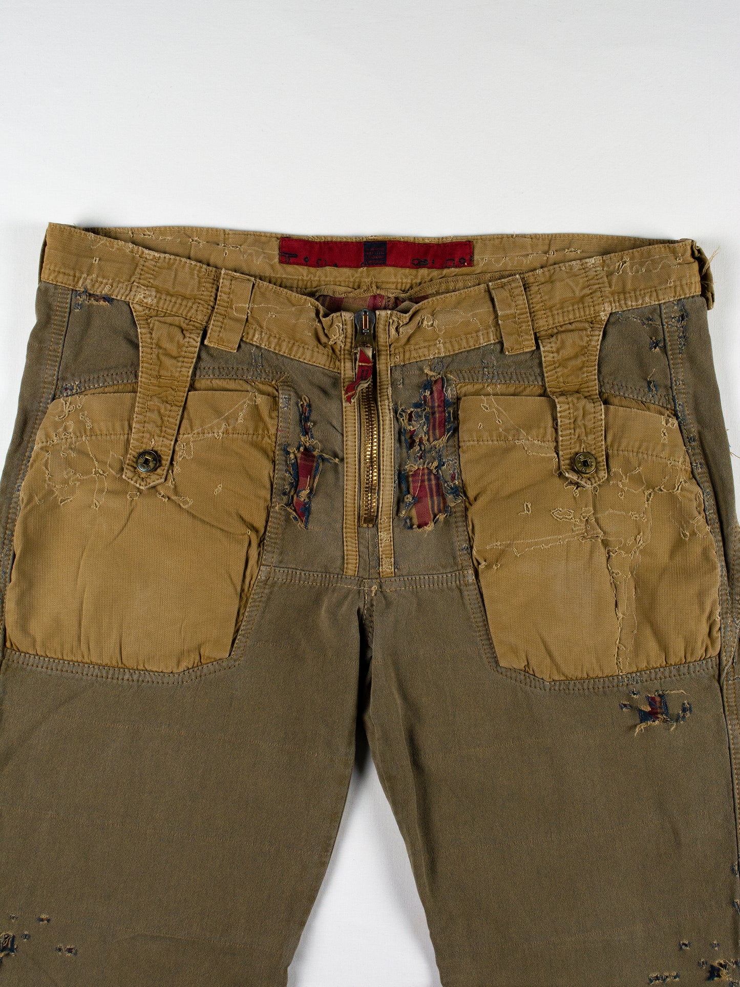 Le Jean De Marithé + François Girbaud - "zombie" destroyed cargo pants - size 48