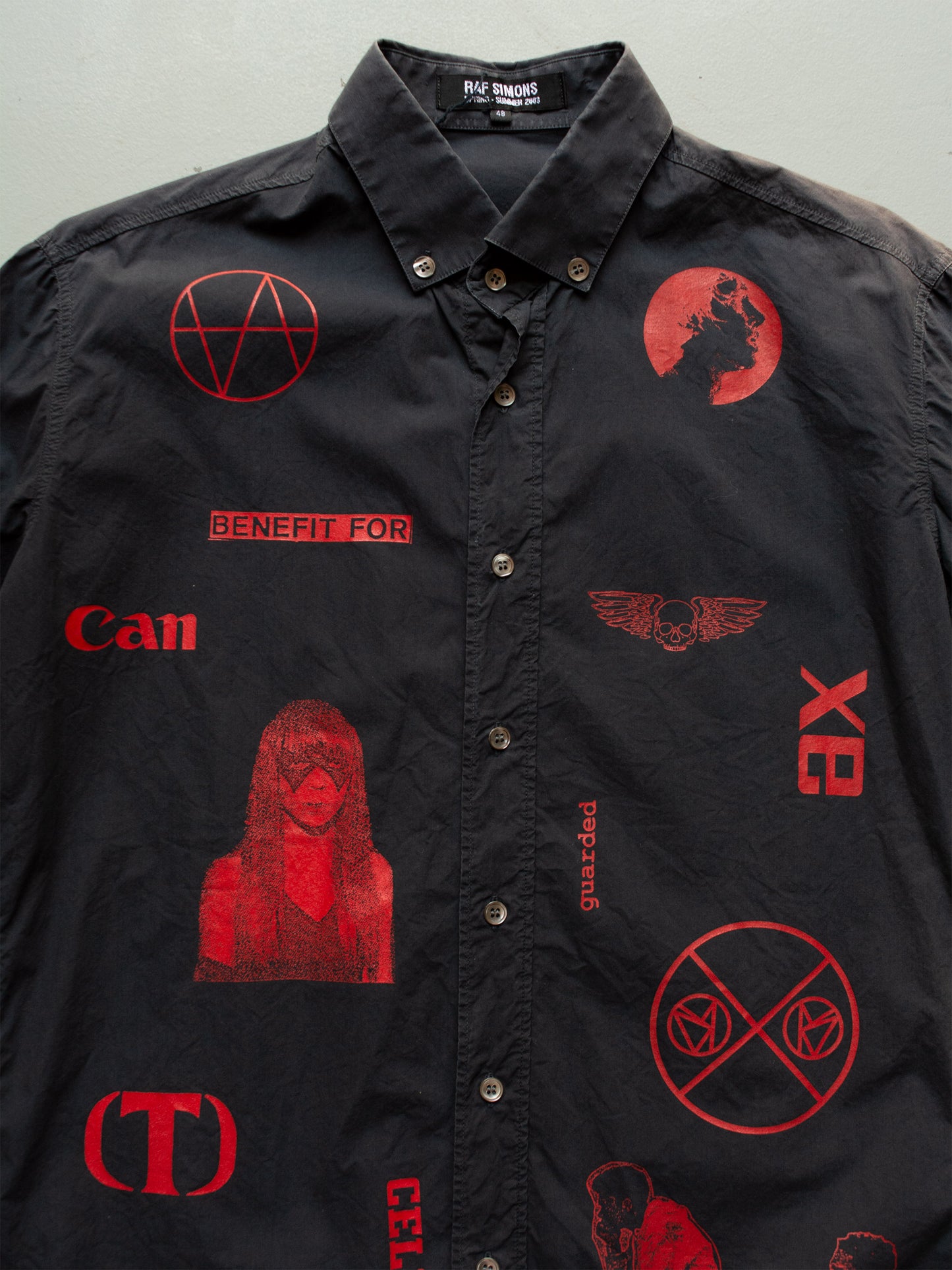 Raf Simons S/S 2003 "Consumed" Cell shirt - size 48