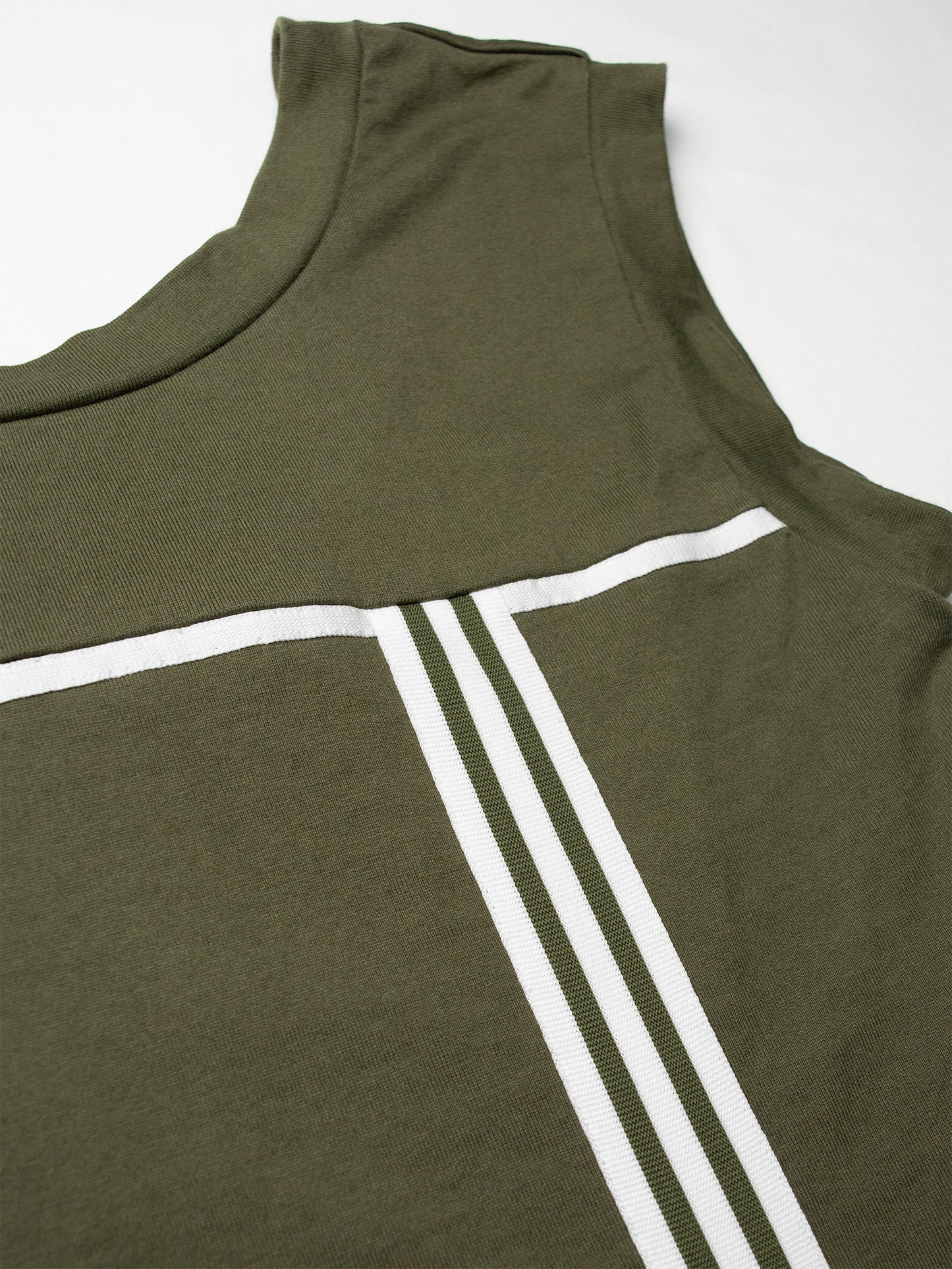 Y-3 - S/S 2003 - women's three stripes tank top (green) - size S