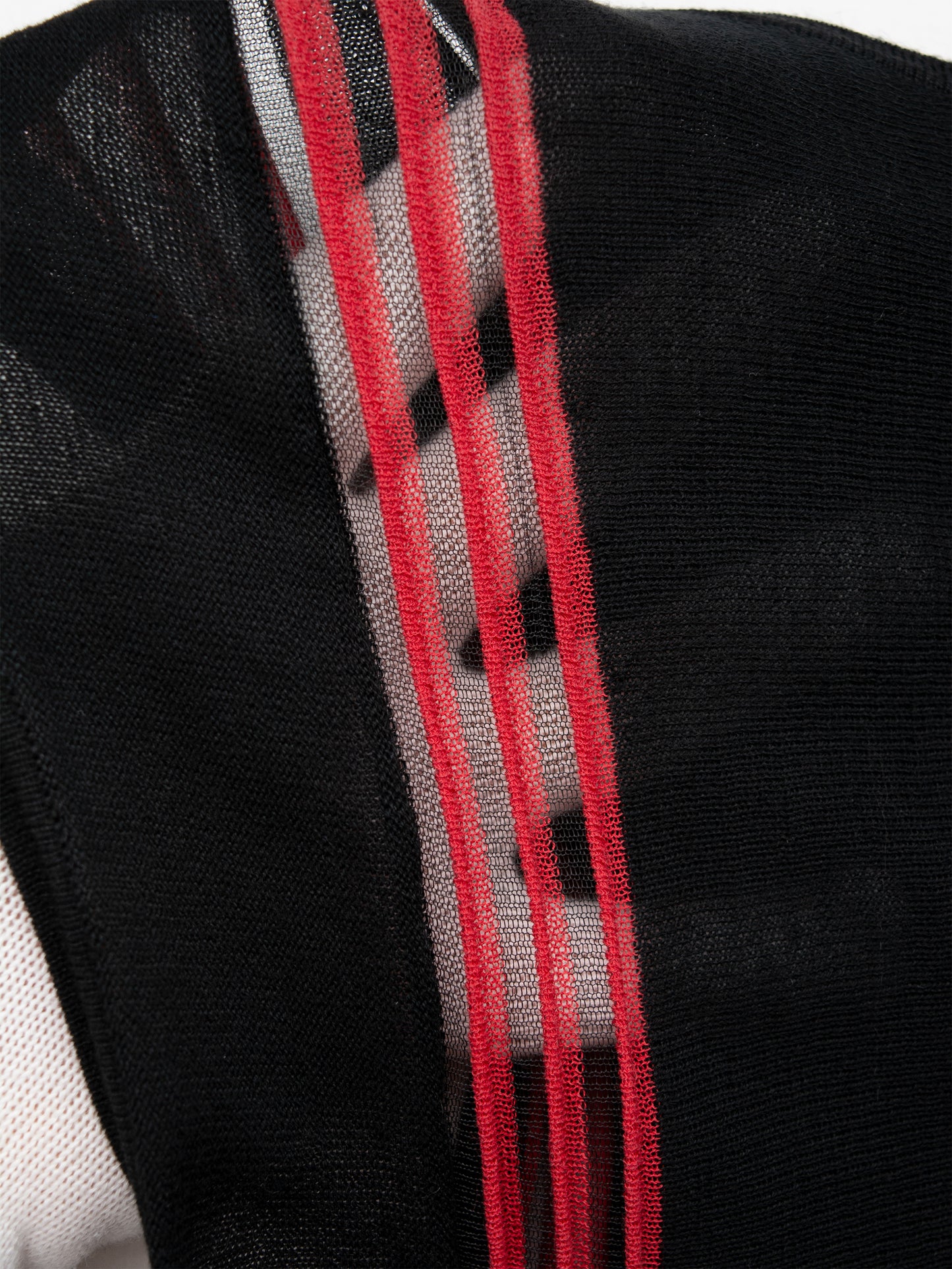 Y-3 - S/S 2016 - asymmetric midi dress with see-through stripes - size L