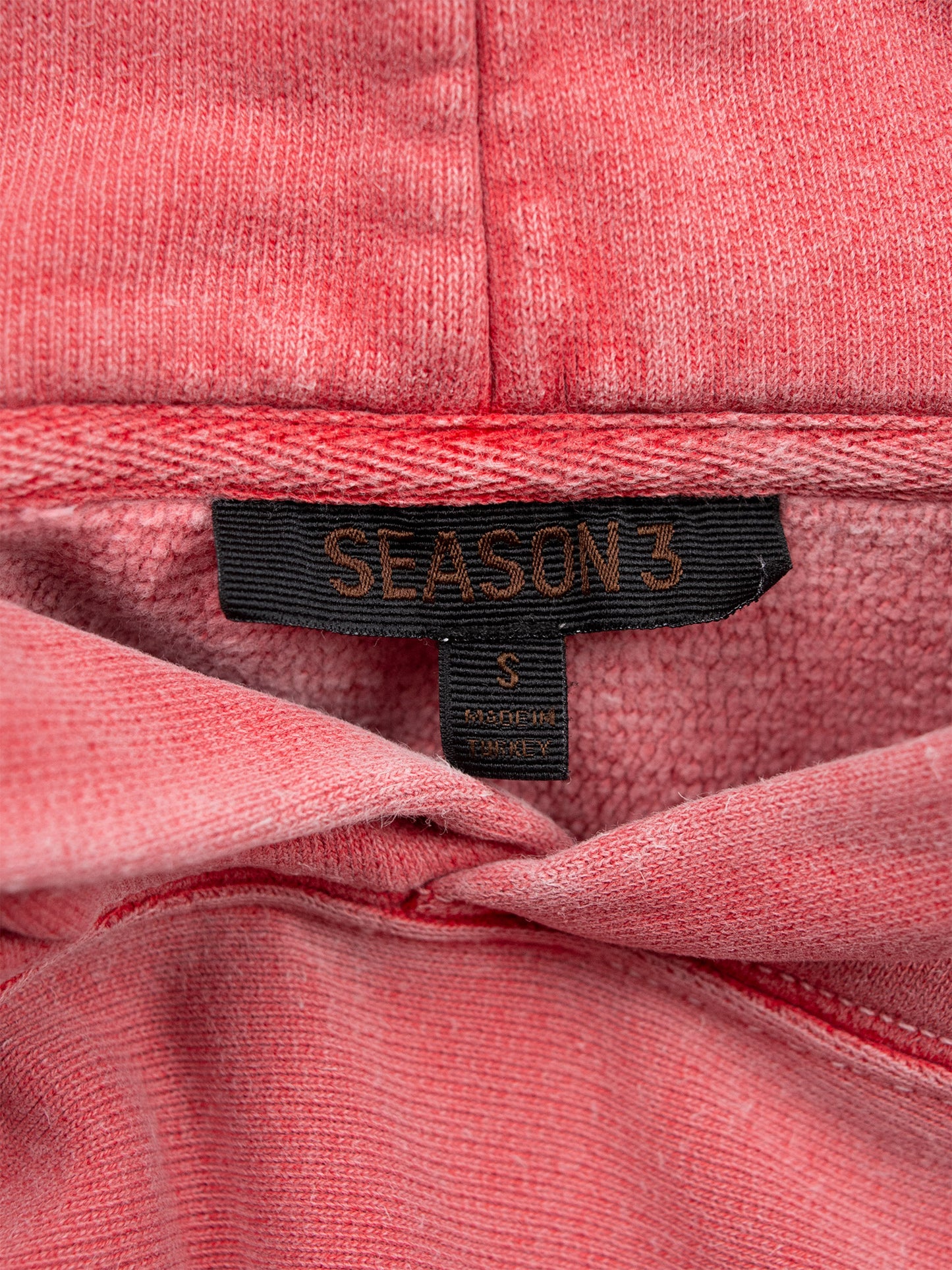 YEEZY Season 3 (2016) - Fleece Hoodie (Fluoro Red) - size S