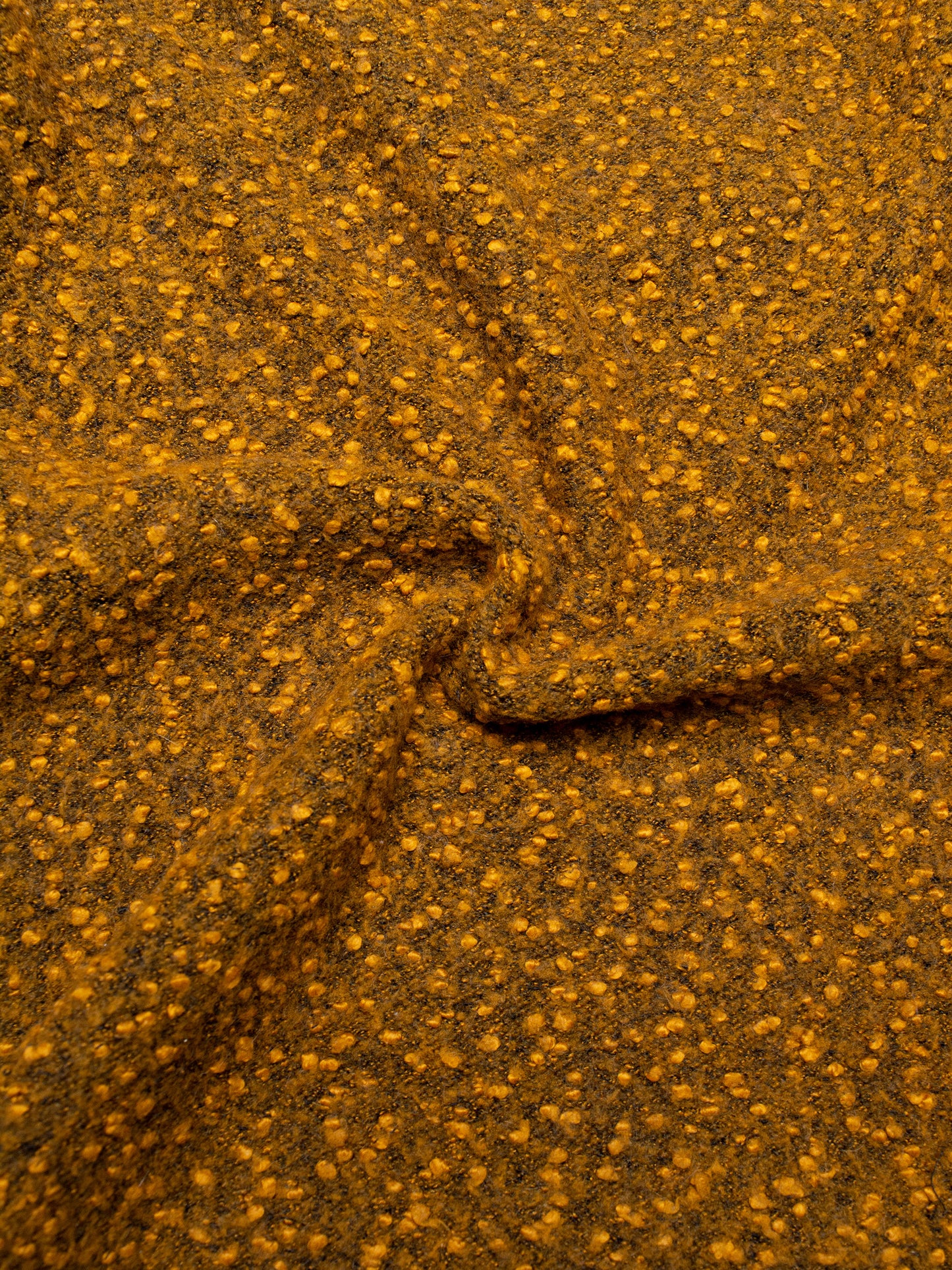 Gosha Rubchinskiy - A/W 2014 - cropped boucle sweater (brown) - size M