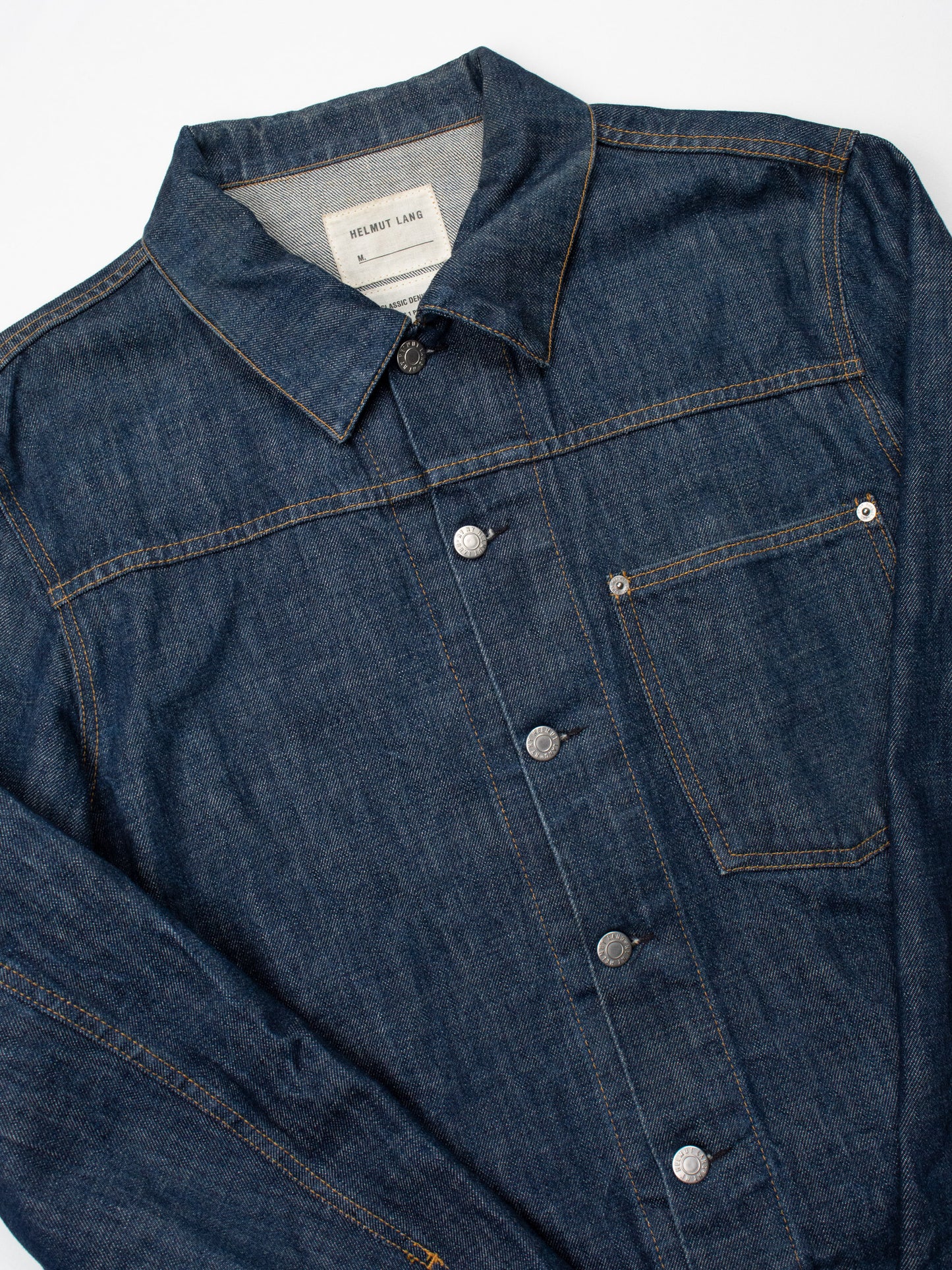 Helmut Lang - 2000s - raw denim Classic 1 Pocket denim jacket - size 50