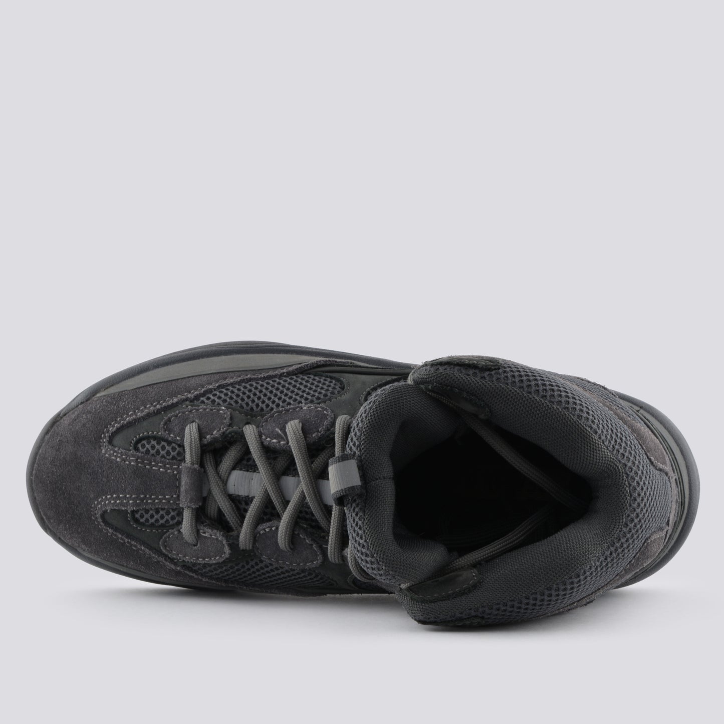 YEEZY Season 6 (2018) - Thick Suede, Mesh and Nubuck Desert Boot (Graphite) - size 41