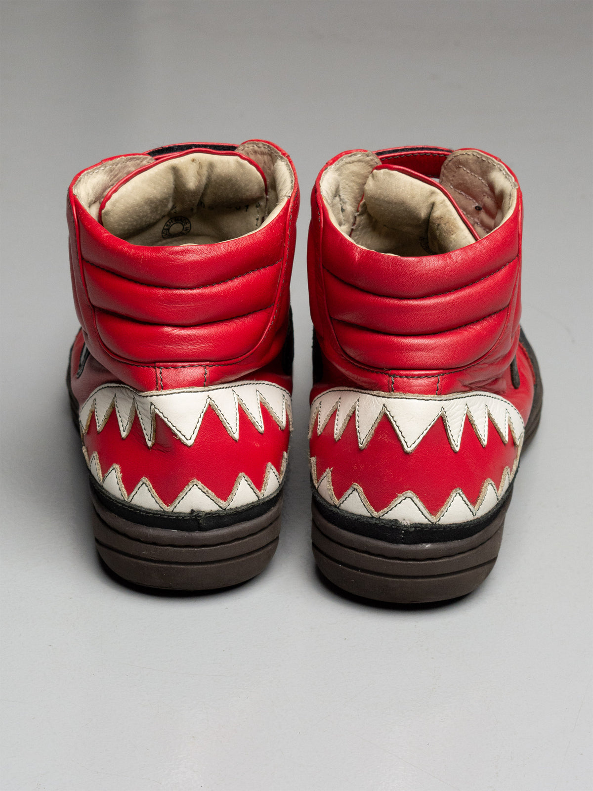 JC/DC by JC de Castelbajac shark sneakers (red)