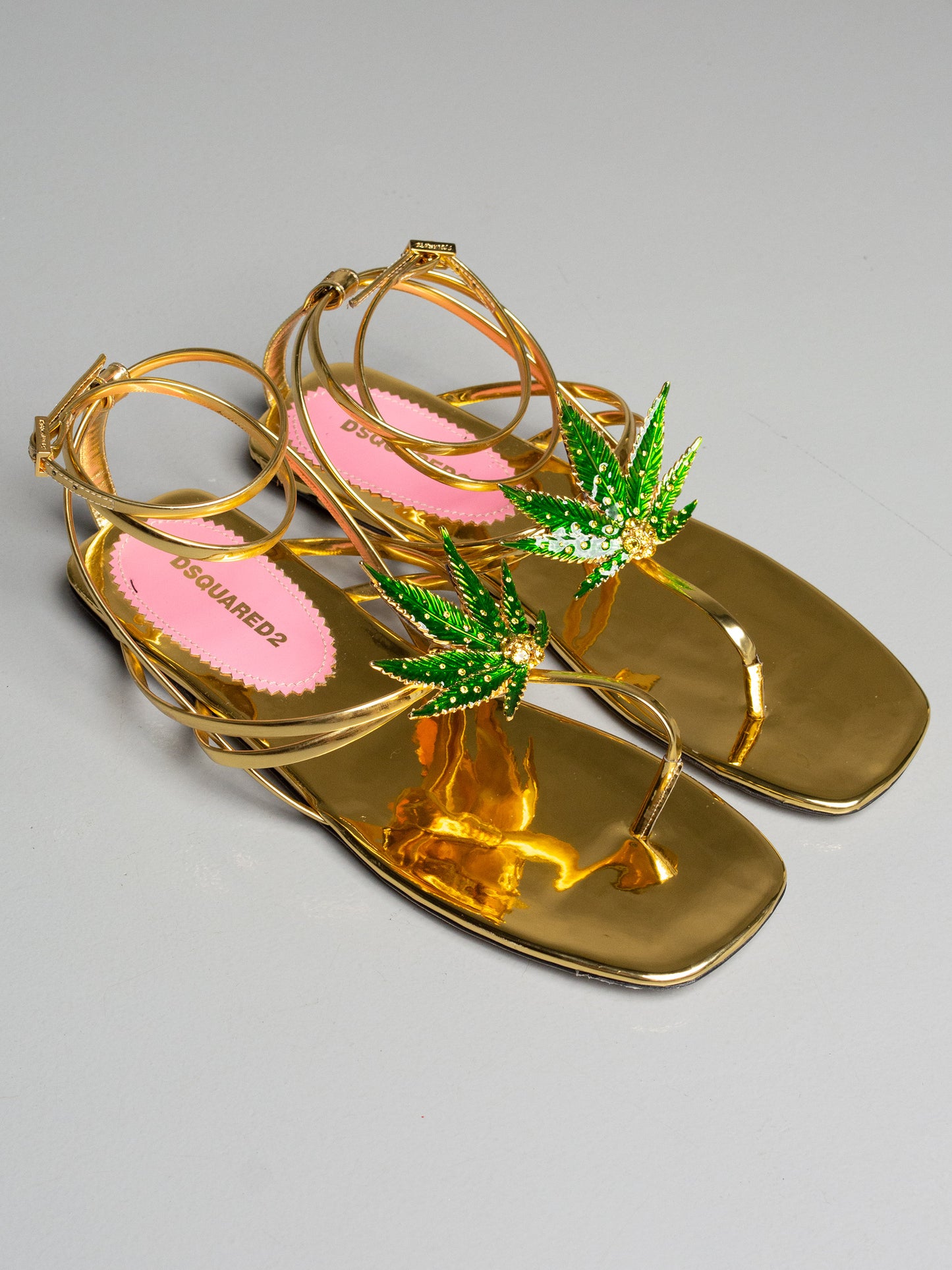 Dsquared2 S/S 2024 Marija Flat Sandals - size 38