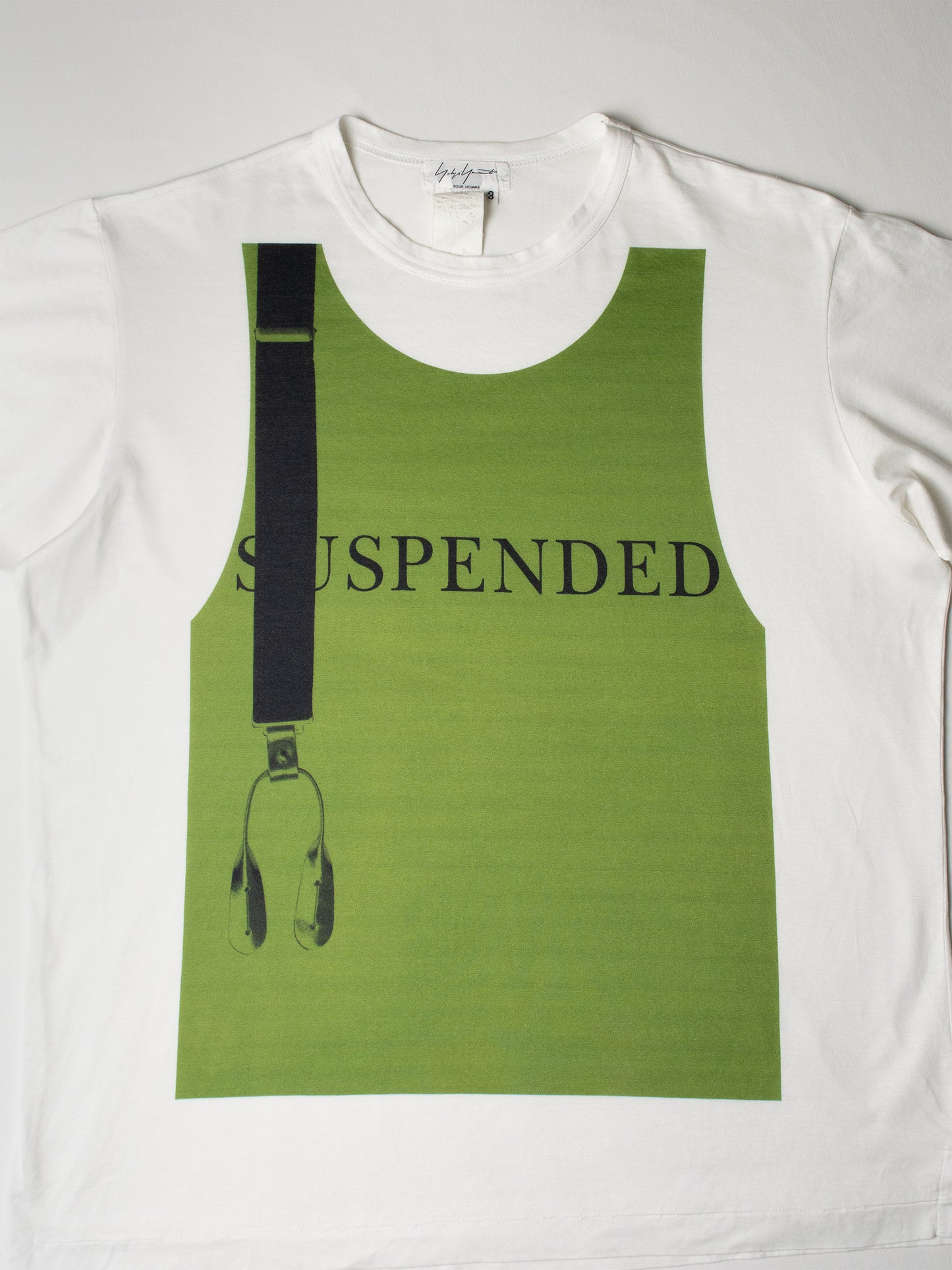 Yohji Yamamoto Pour Homme - S/S 2007 - "Suspended" graphic t-shirt - men's size 3