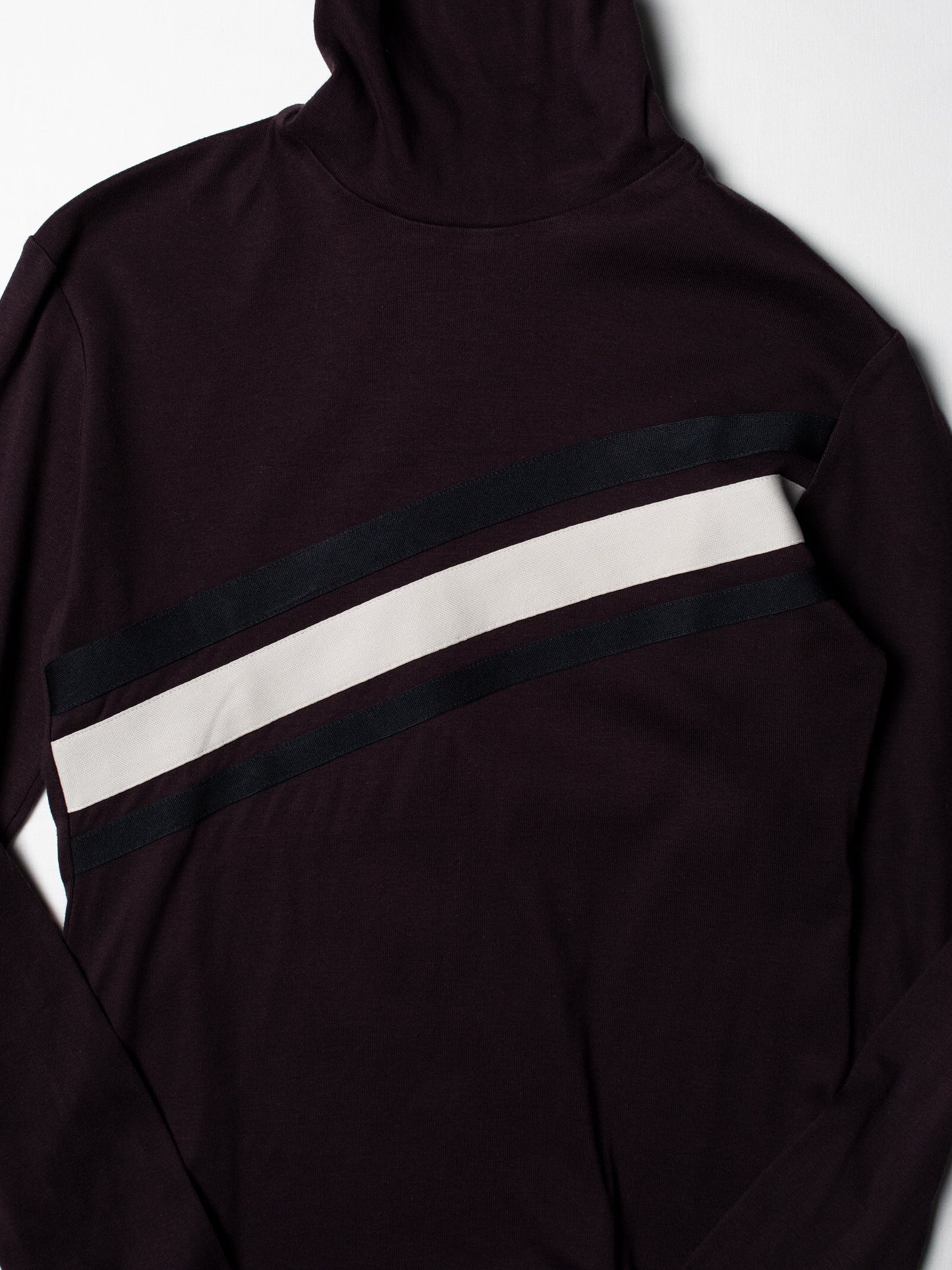Y-3 - A/W 2003 - women's roll neck long-sleeve t-shirt (burgundy) - size S