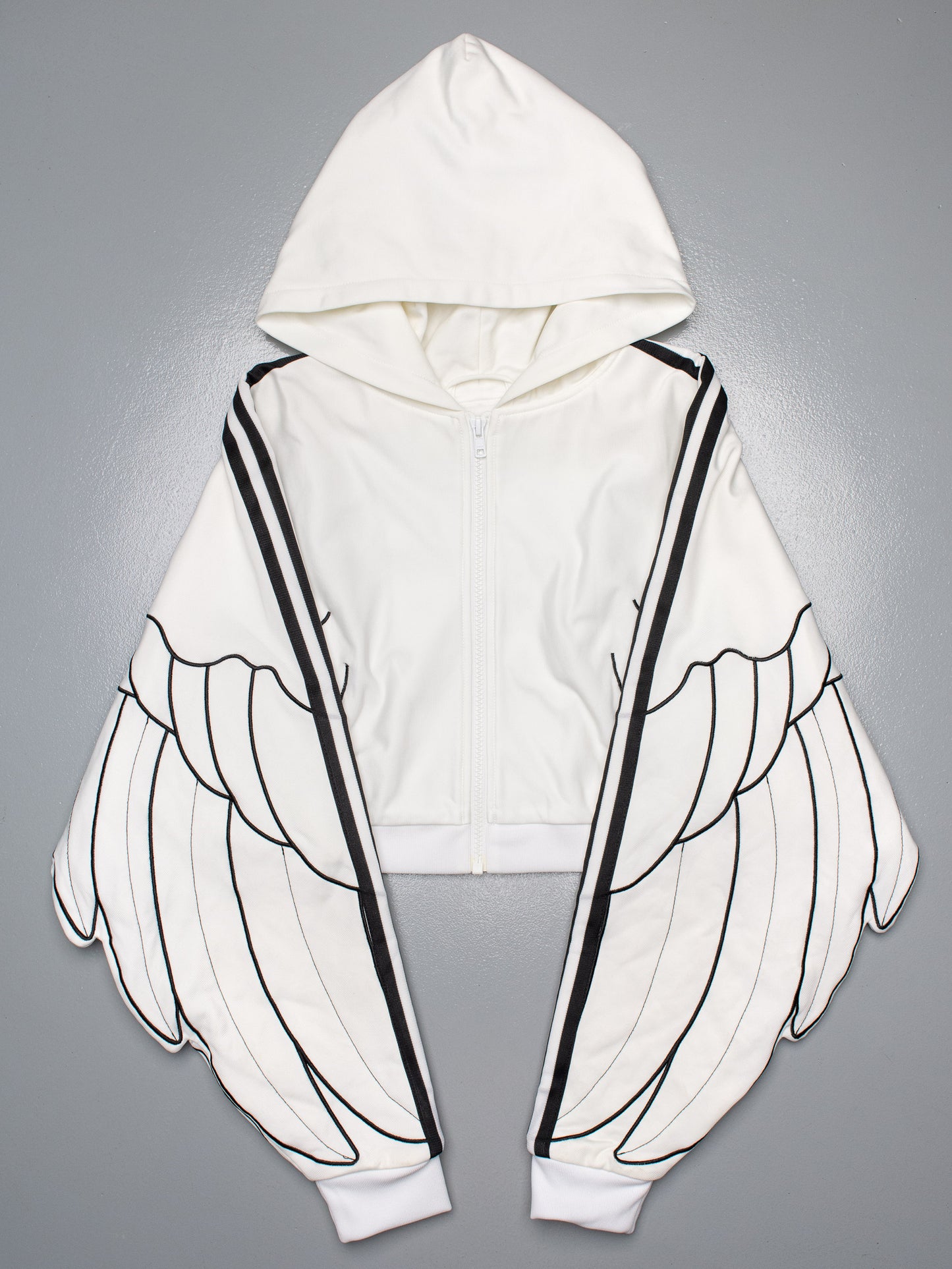 adidas Originals by Jeremy Scott - A/W 2010 - winged hooded track jacket - women's size 38