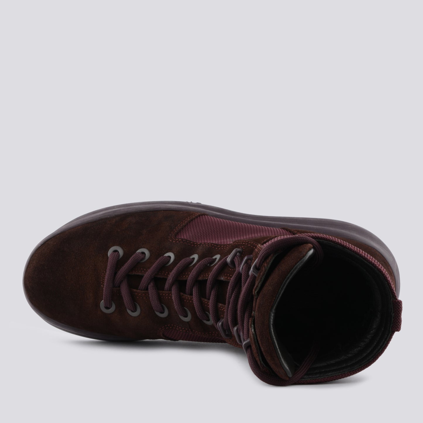 YEEZY Season 6 (2018) - Thick Suede and Nylon Military Boot (Oxblood) - size 42