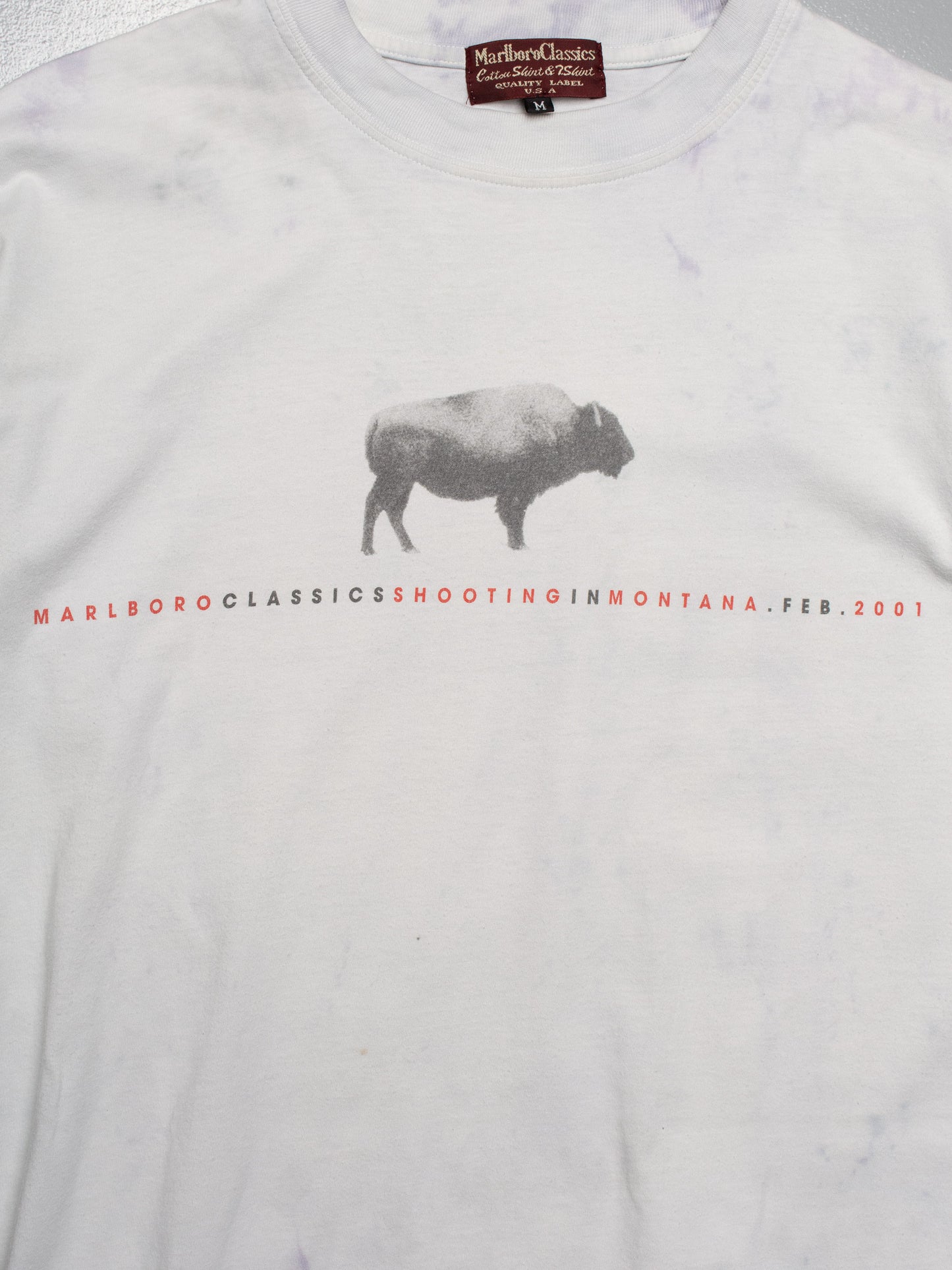 2001 Marlboro Classics Shooting in Montana tie-dye t-shirt