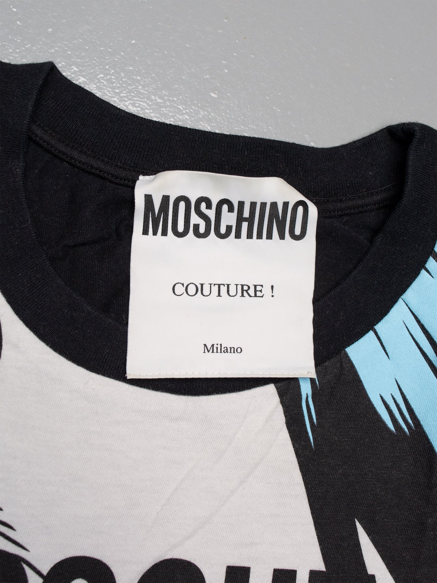 Moschino by Jeremy Scott X Ben Frost A/W 2018 graphic t-shirt - size 42 IT