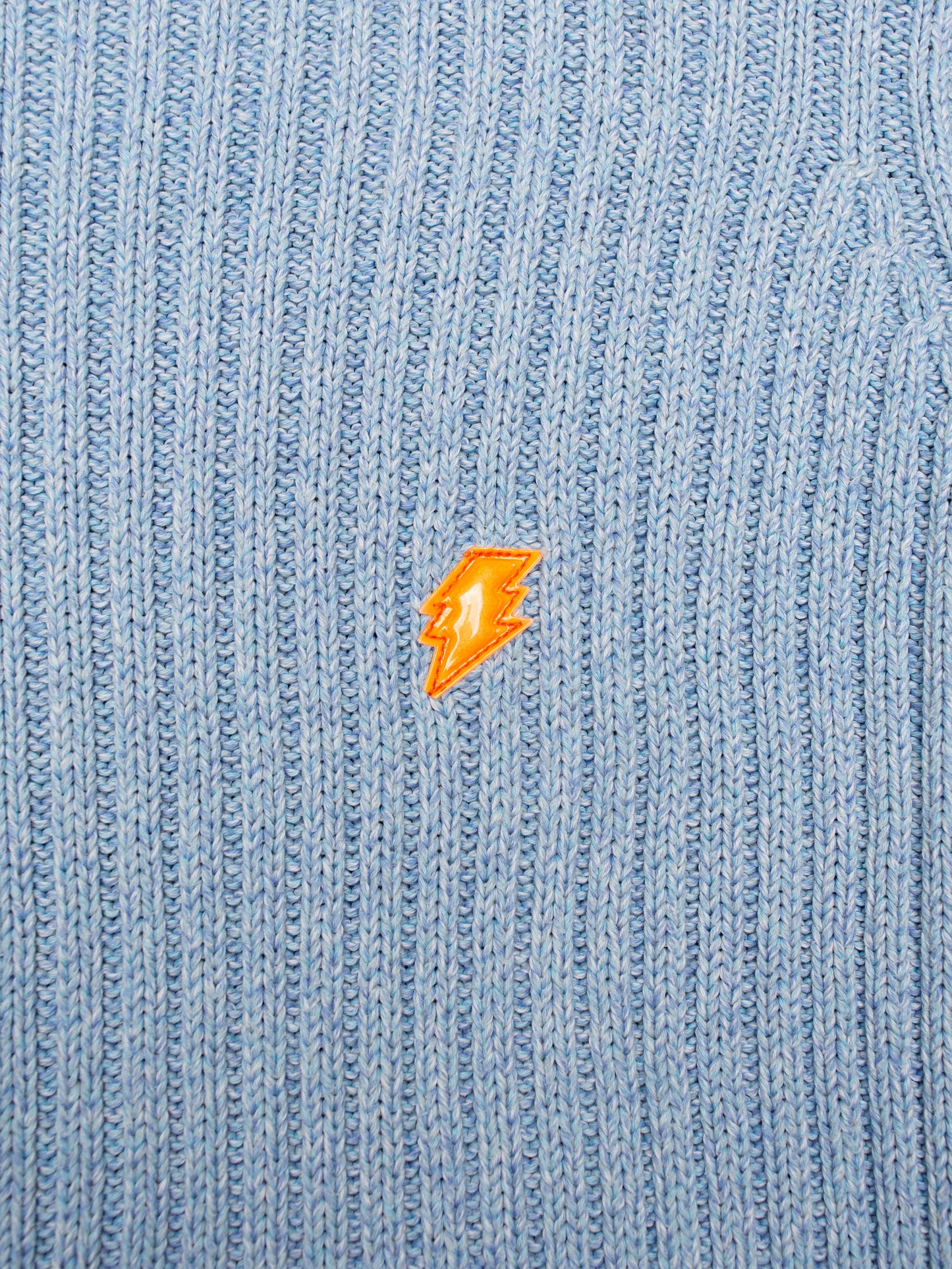 Wild & Lethal Jeans - (vintage) - baby blue cotton military sweater - men's size S