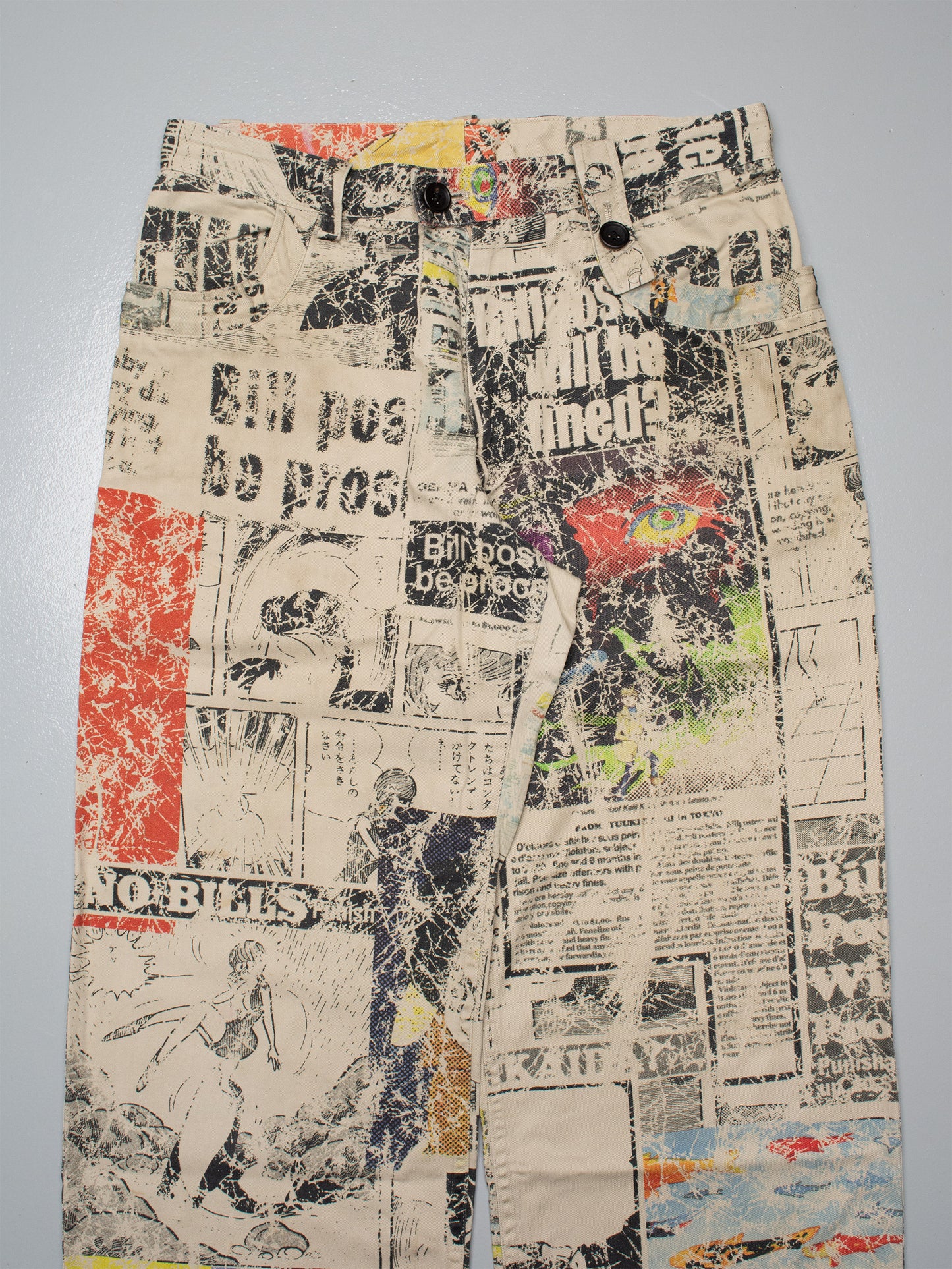 Y's - S/S 2013 - manga print pants - size 3