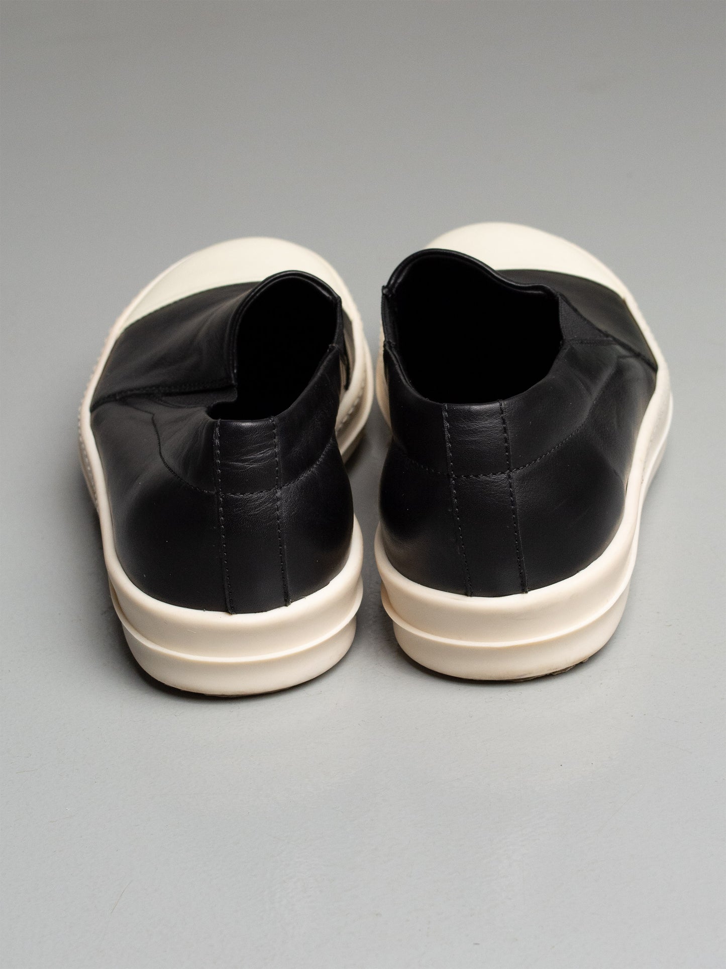 Rick Owens leather boat slip-on sneakers - size 40