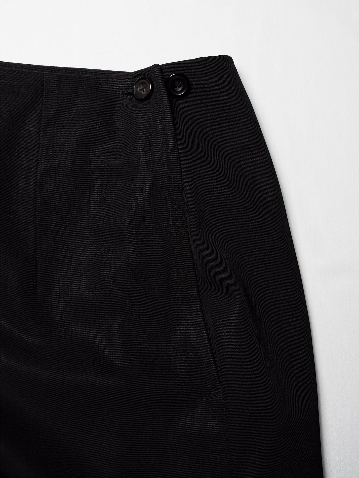 Yohji Yamamoto - (late 80's / early 90's) - wool skirt with side buttons - size M