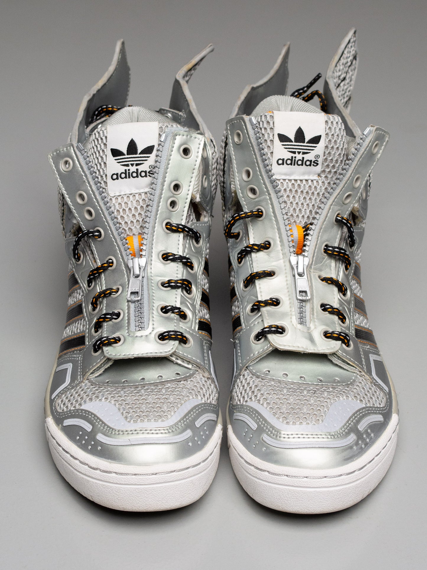 adidas Originals by Jeremy Scott A/W 2012 JS Wings "Mesh" (Metallic Silver) - size 42 2/3