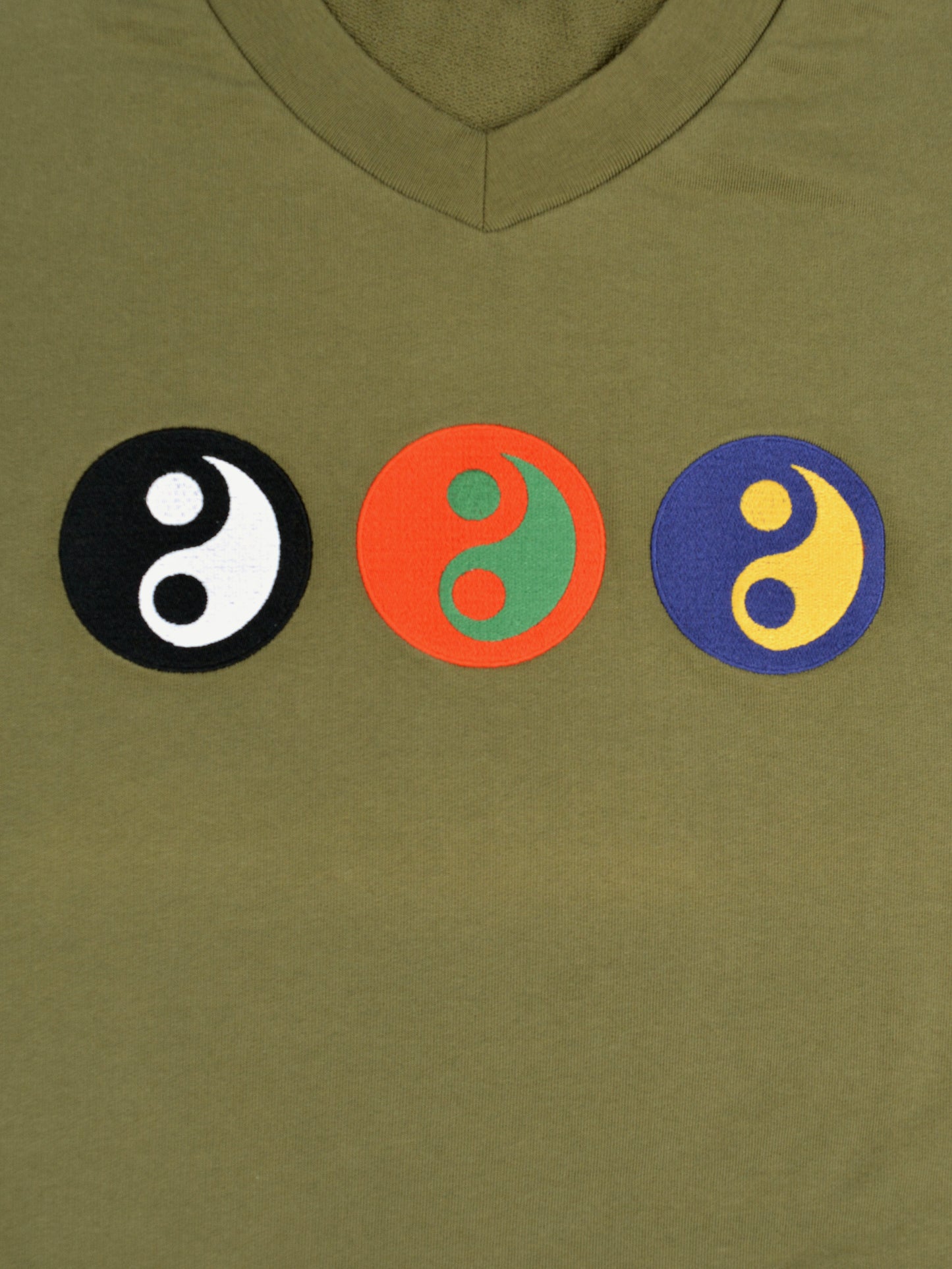 Gosha Rubchinskiy - S/S 2017 - Yin-Yang V-neck sweatshirt (green) - size XL