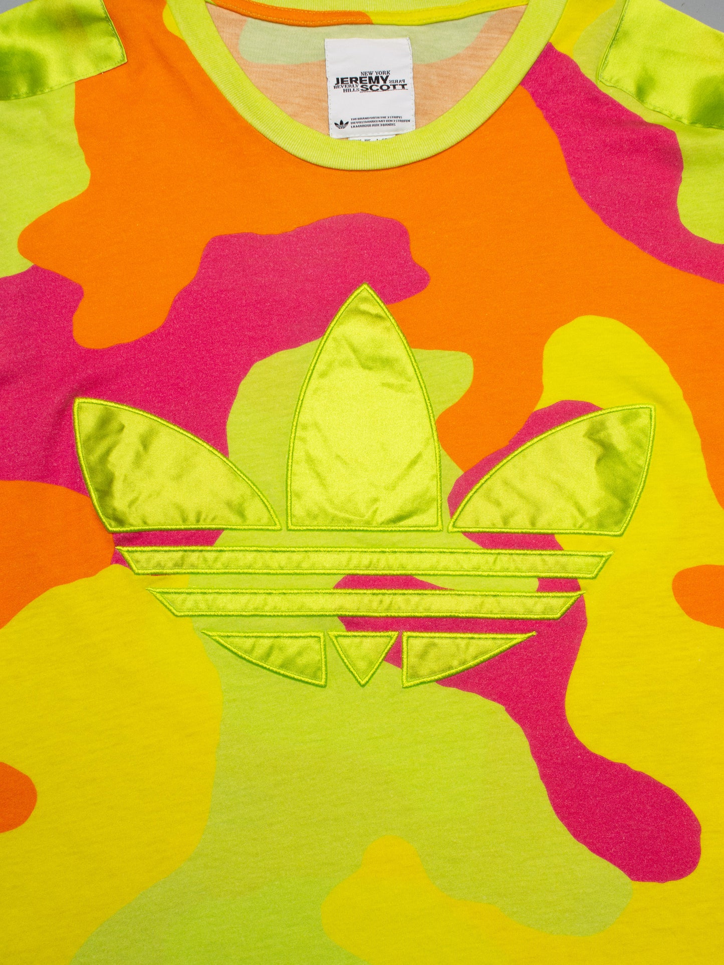 adidas Originals by Jeremy Scott - A/W 2013 - Neon Camo Long Sleeve - size L
