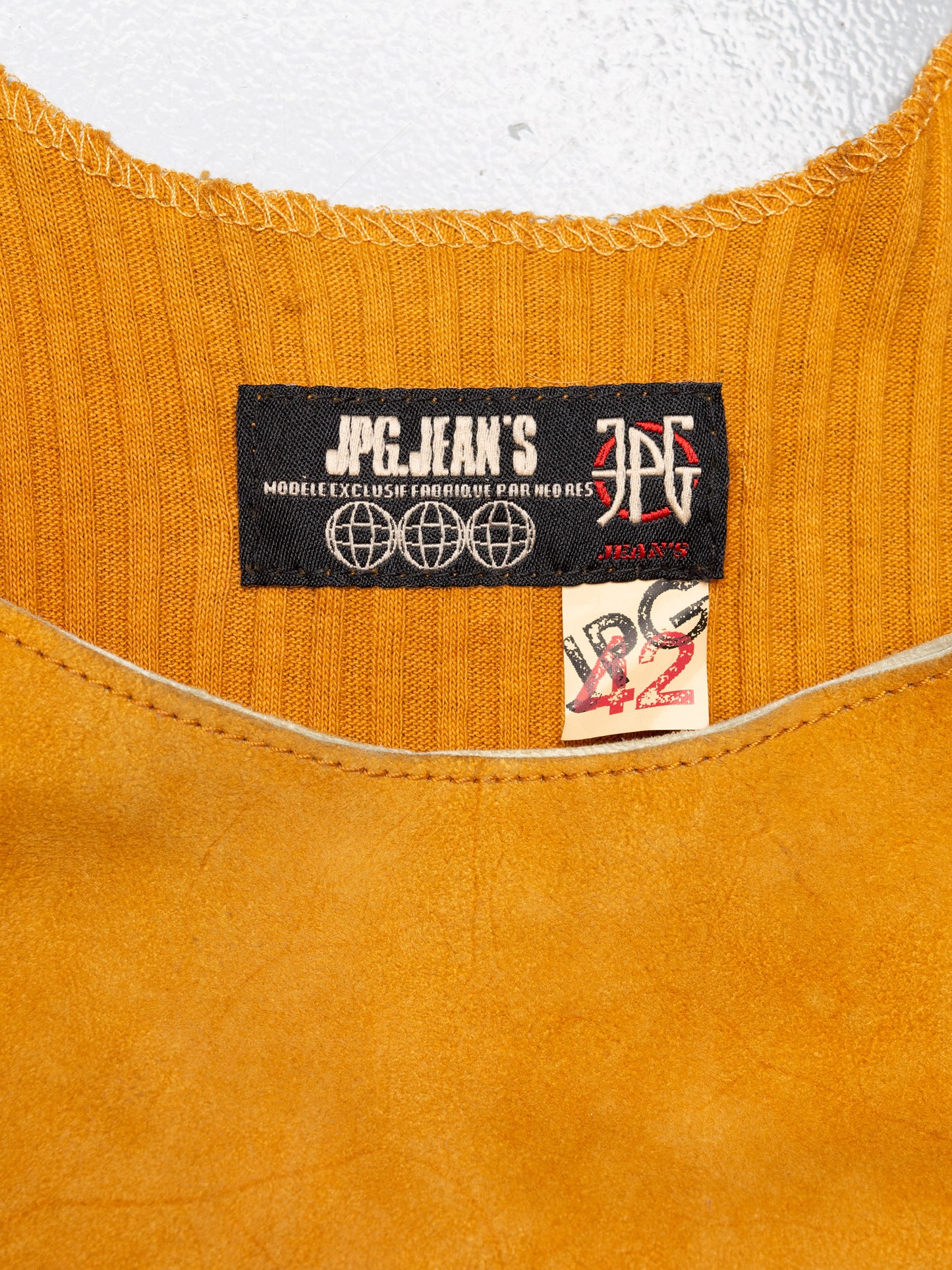 JPG.Jean's - 2000's - leather top - women's size 42