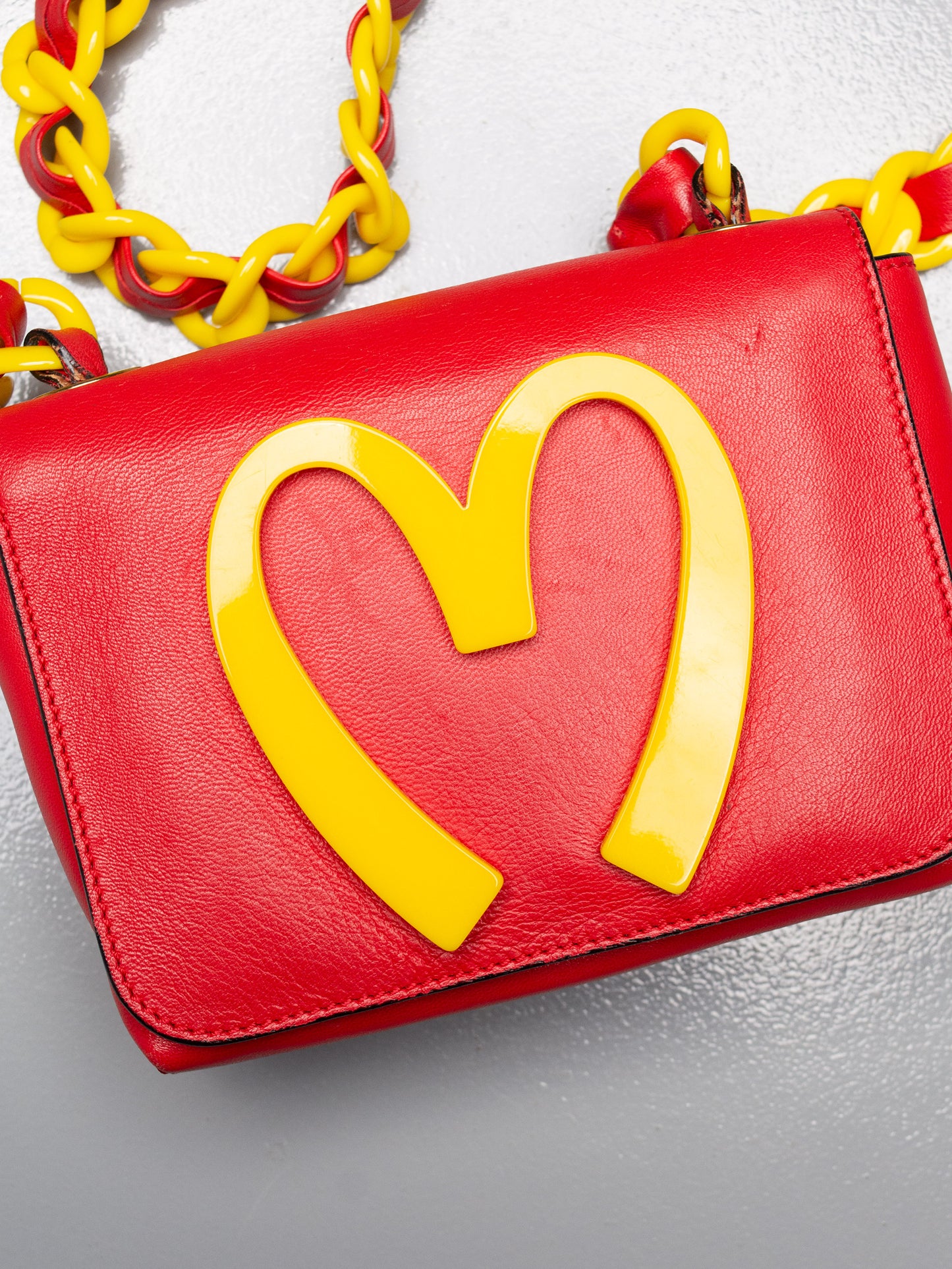 Moschino A/W 2014 "McDonald's" mini crossbody bag