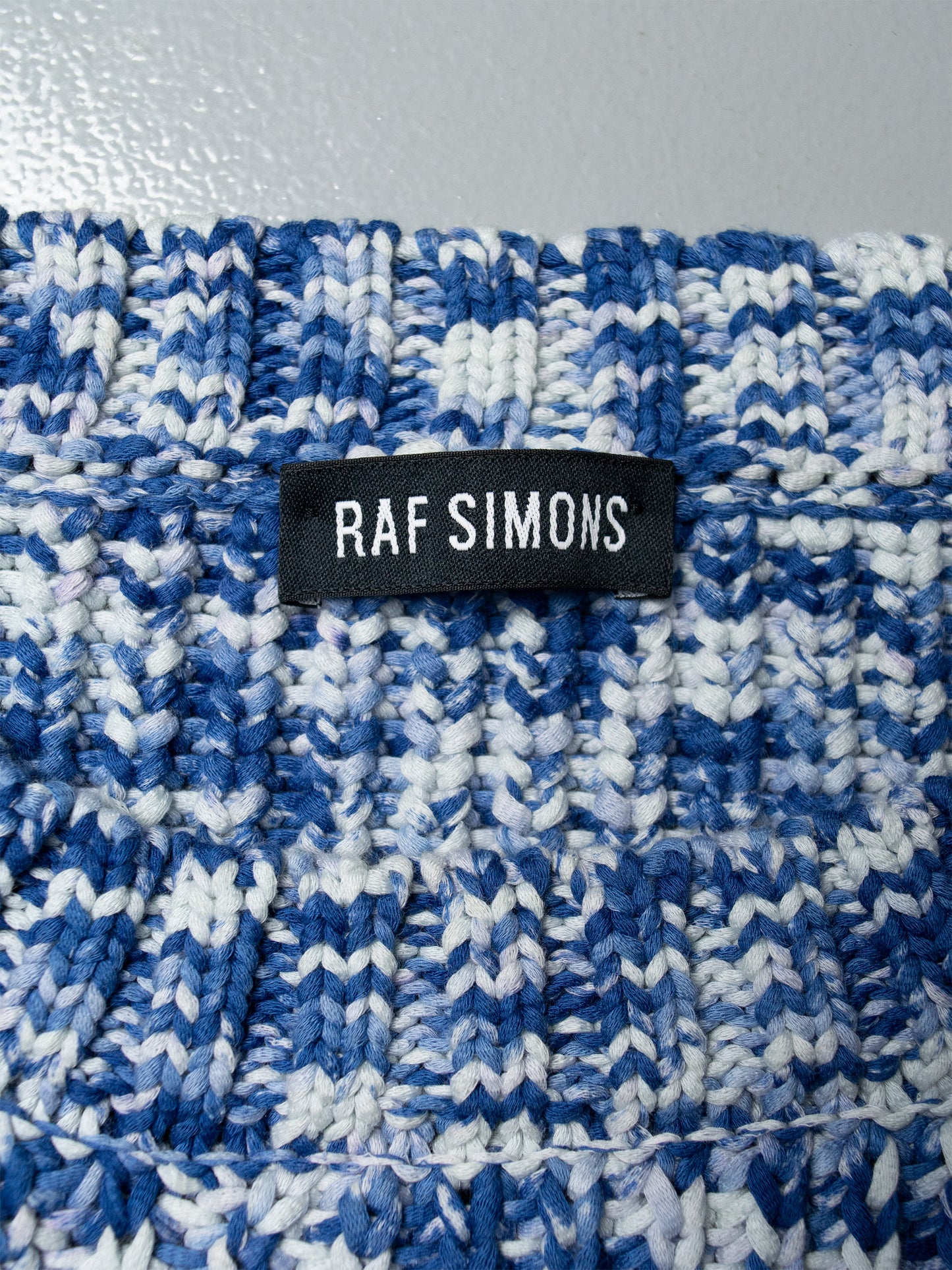Raf Simons S/S 2015 cotton knit sweater - size XL