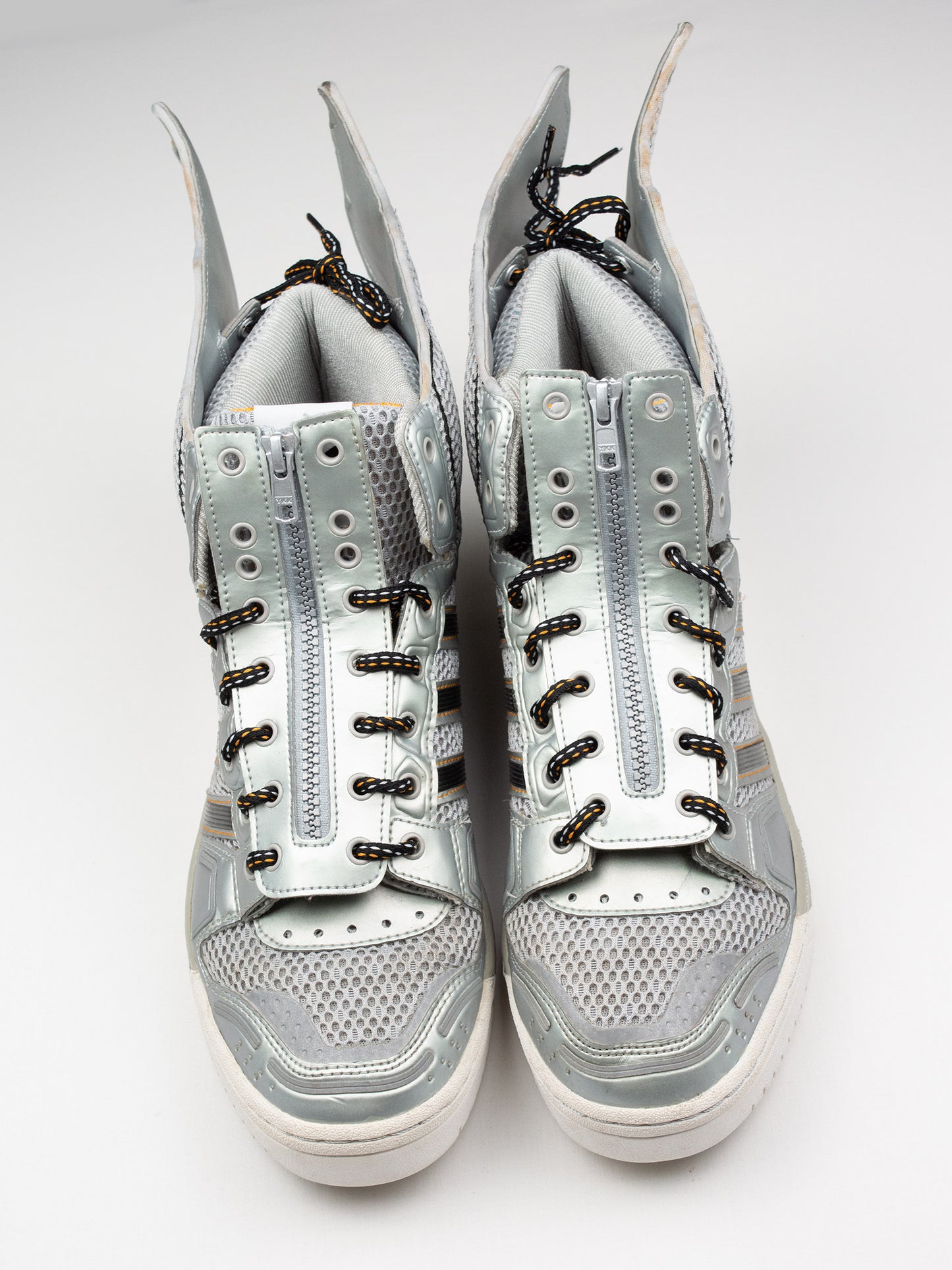 adidas Originals by Jeremy Scott - A/W 2012 - JS Wings 2.0 "Metallic Silver Mesh" - size 44 2/3
