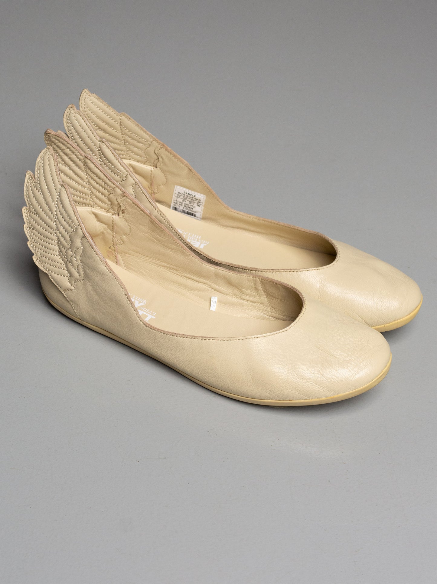 (factory sample) adidas Originals by Jeremy Scott S/S 2013 JS Wings Ballerinas (beige) - size 38 2/3