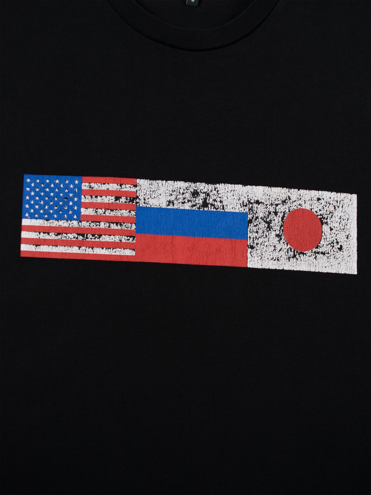 Gosha Rubchinskiy - A/W 2018 - flags t-shirt (black) - size S