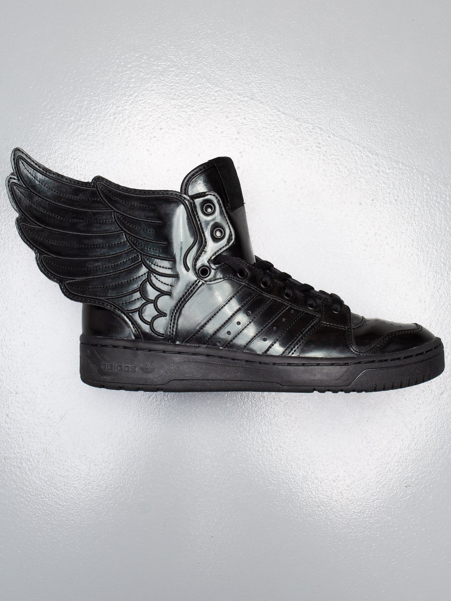 adidas Originals by Jeremy Scott S/S 2013 JS Wings 2.0 "Patent Black" - size 43 1/3