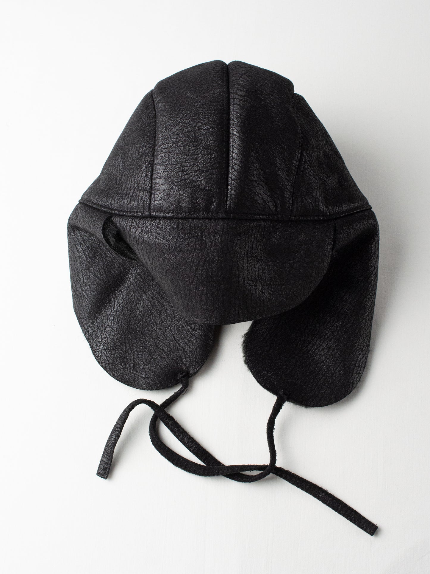 Gosha Rubchinskiy - A/W 2016 - faux leather chapka hat (black) - size M