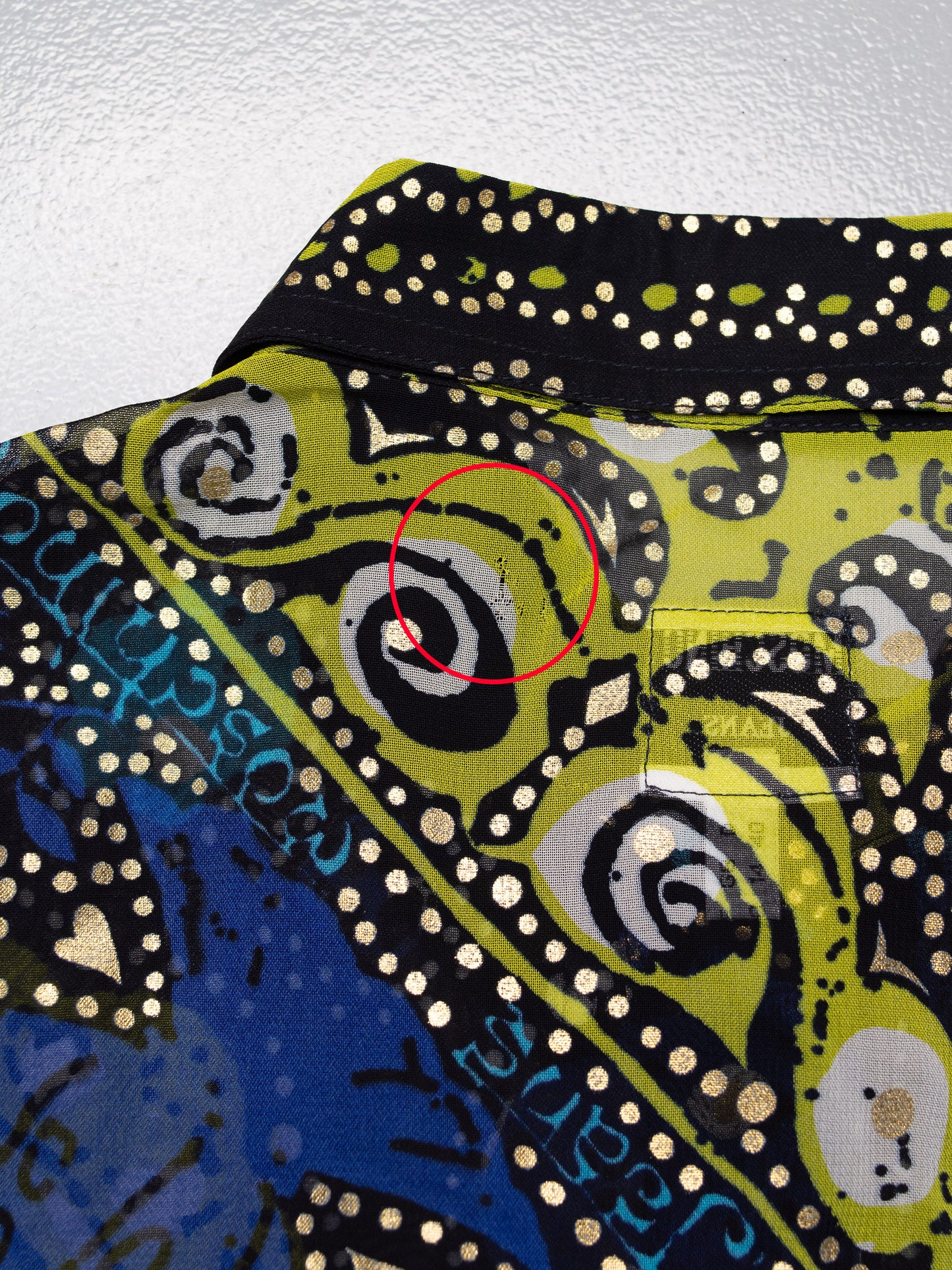 vintage Moschino Jeans sheer shirt with gold print - women's size 44IT