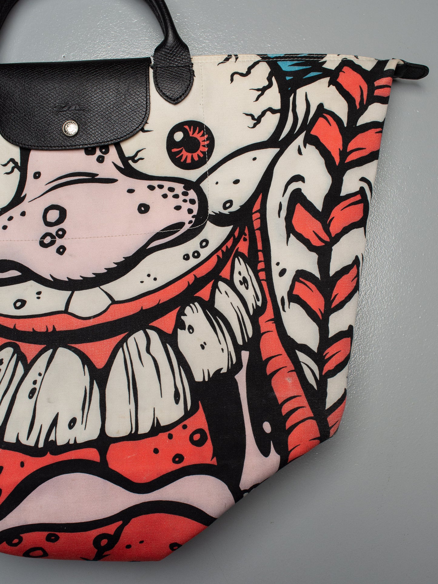 Longchamp X Jeremy Scott X Madballs A/W 2014 Le Pliage bag