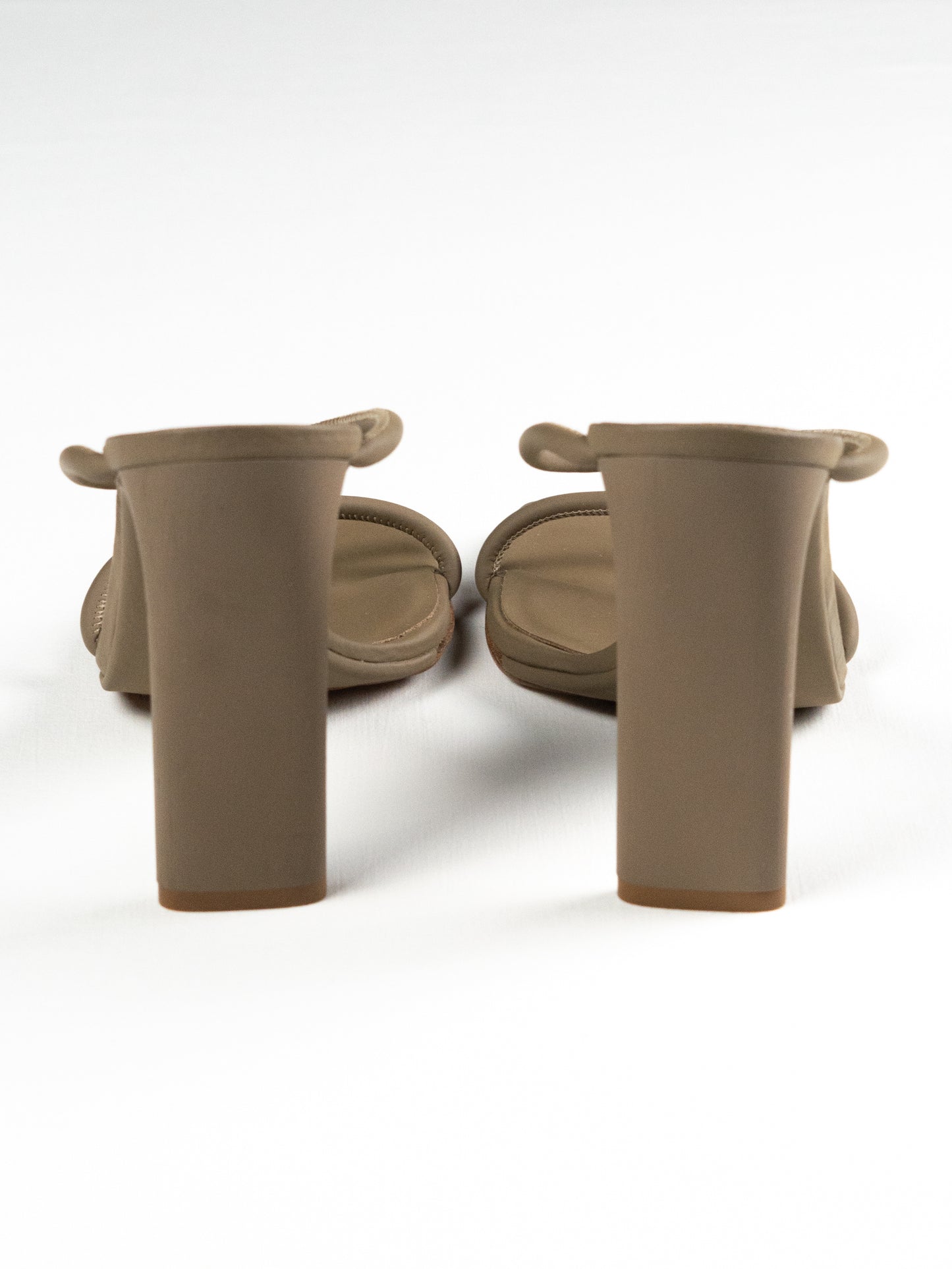 YEEZY Season 6 (2018) - Cobblestone Rubberized Leather Sandal - 110mm heel - size 38