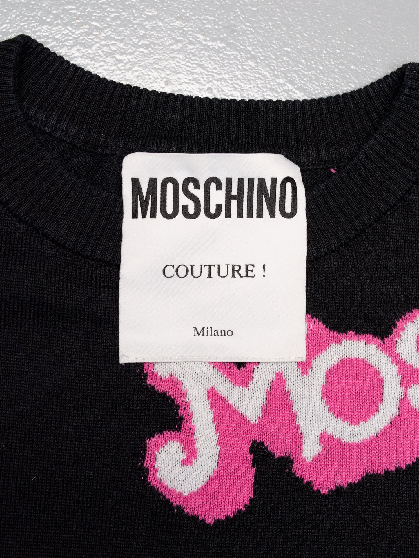 Moschino - S/S 2015 - Barbie oversized sweater (black) - women's size S