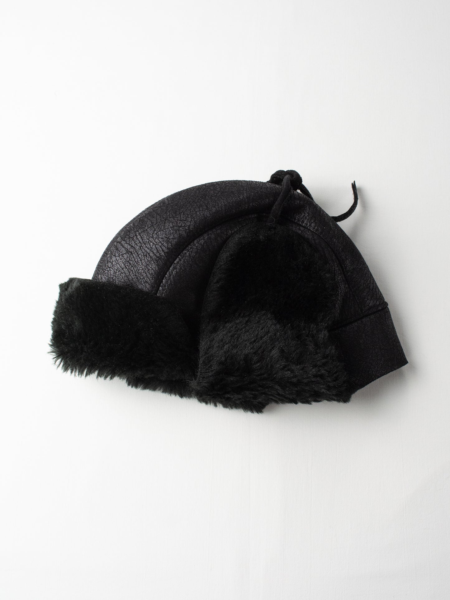 Gosha Rubchinskiy - A/W 2016 - faux leather chapka hat (black) - size M
