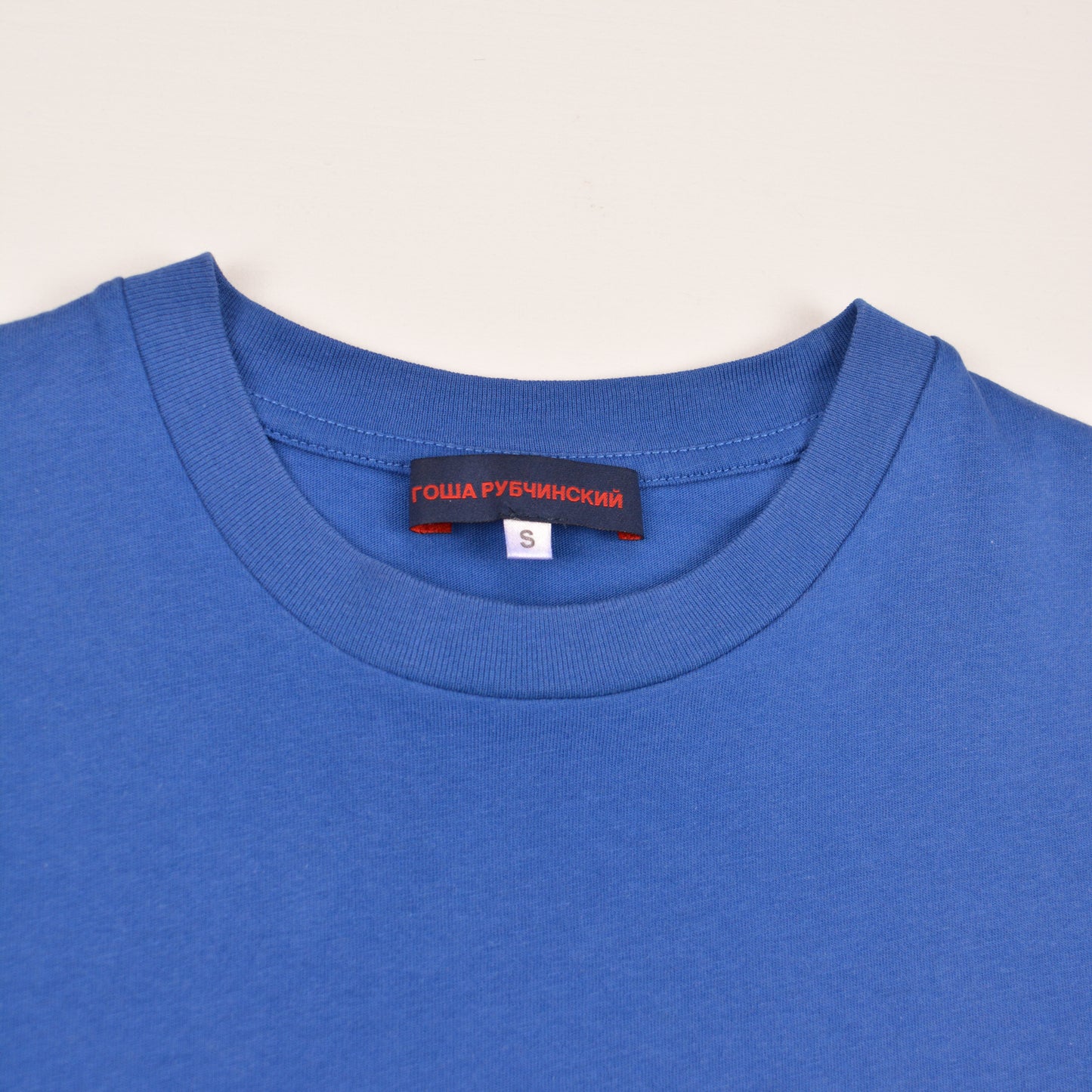 Gosha Rubchinskiy - S/S 2015 - OG logo t-shirt (blue) - size S