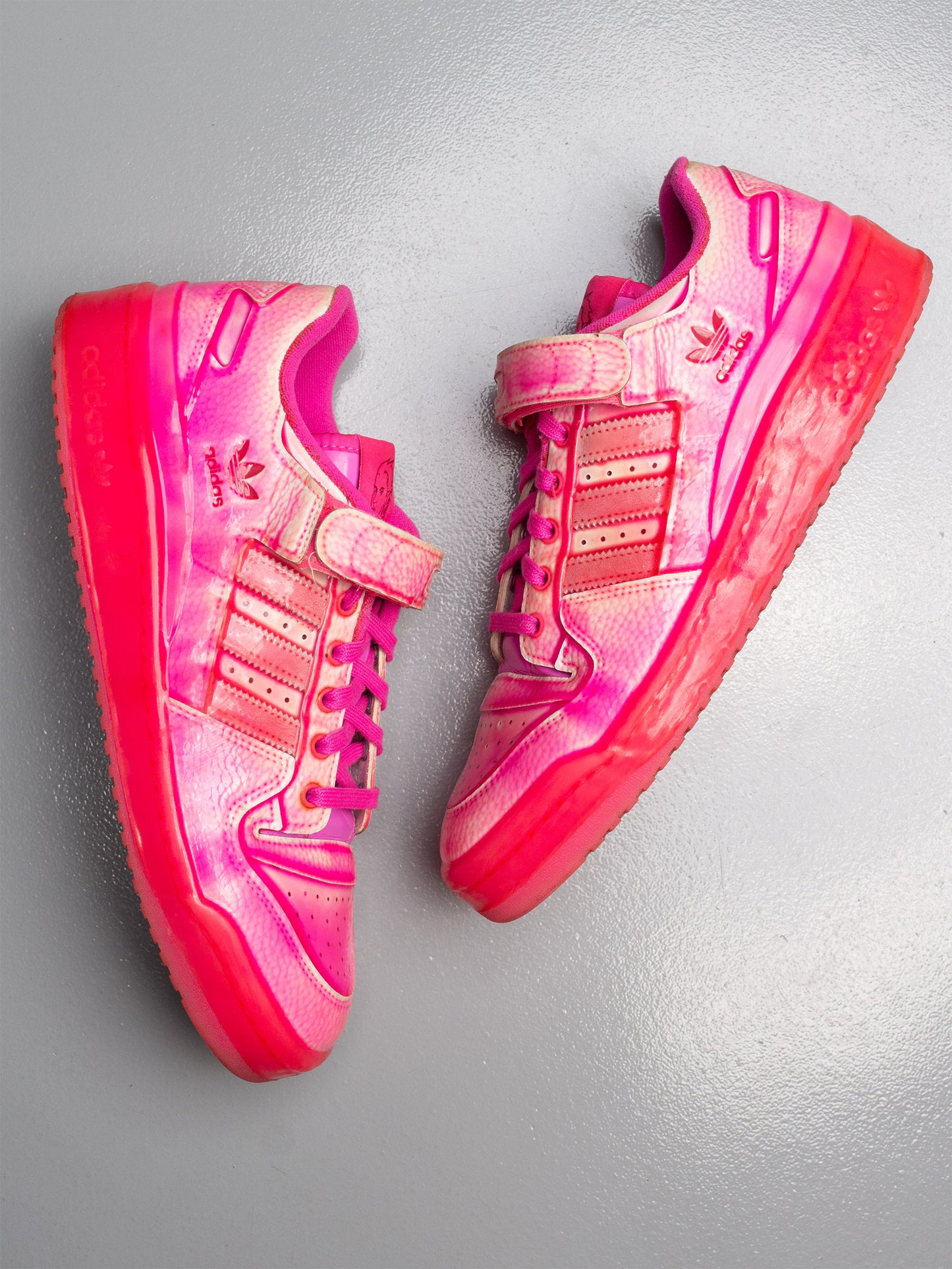 adidas Originals X Jeremy Scott 2021 JS Forum Dipped Low "Solar Pink" - size 44
