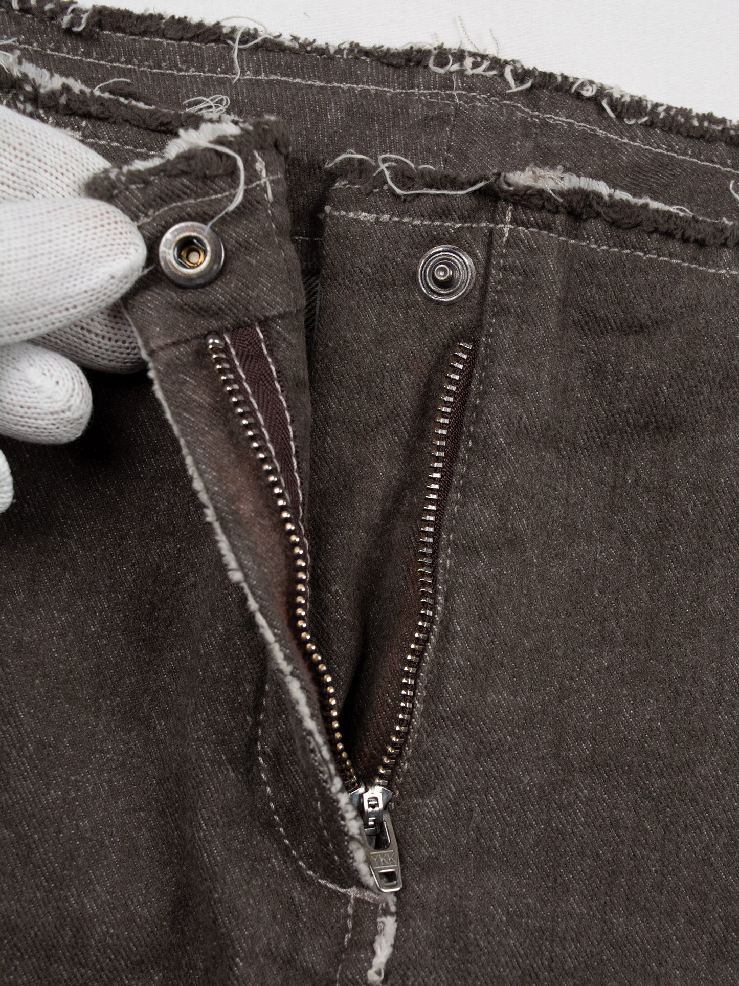 Maison Martin Margiela - A/W 2006 - Line 6 deconstructed denim skirt - size 38