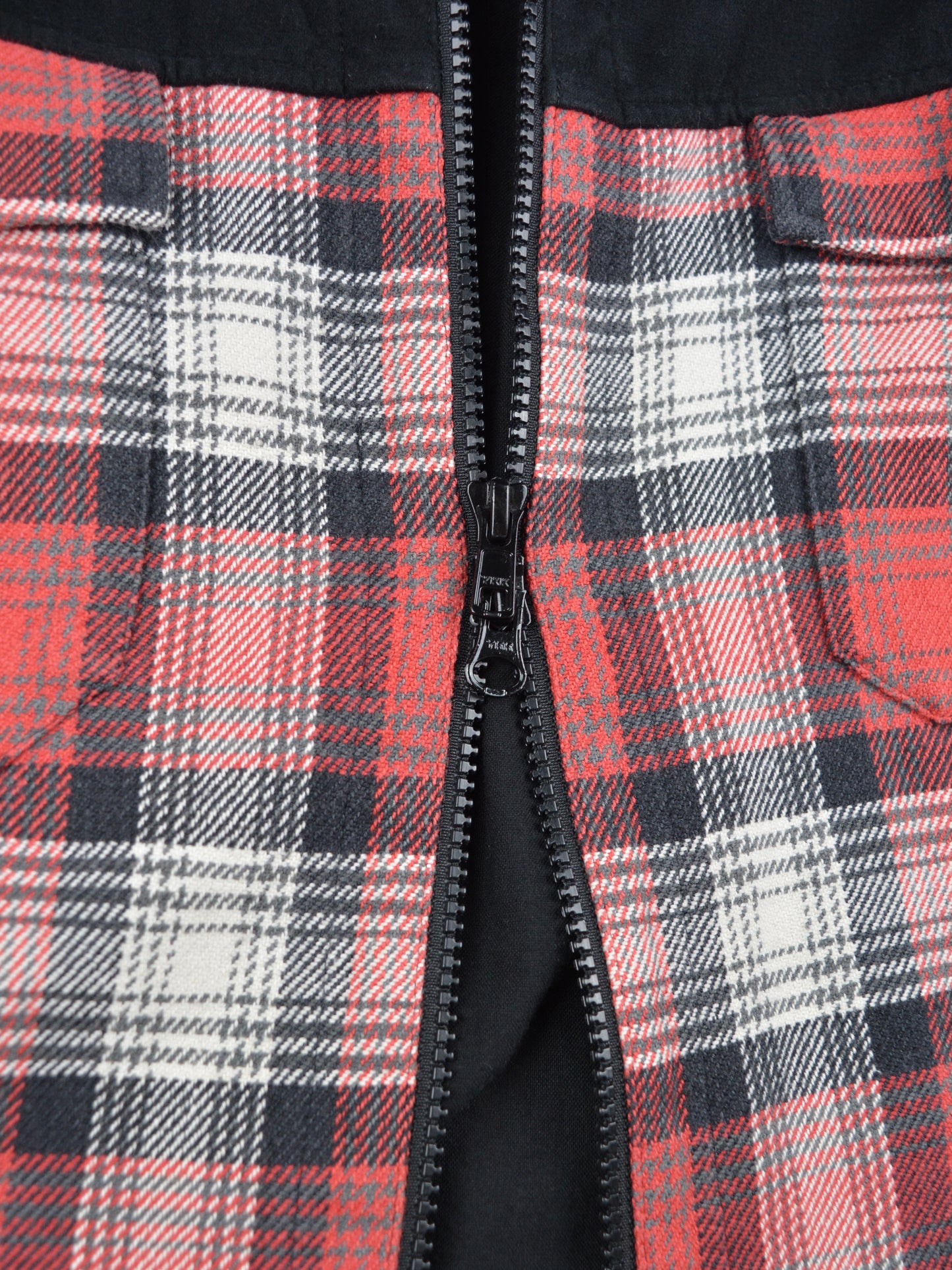 Y's - A/W 2009 - military cropped flannel check shirt - men's size 5