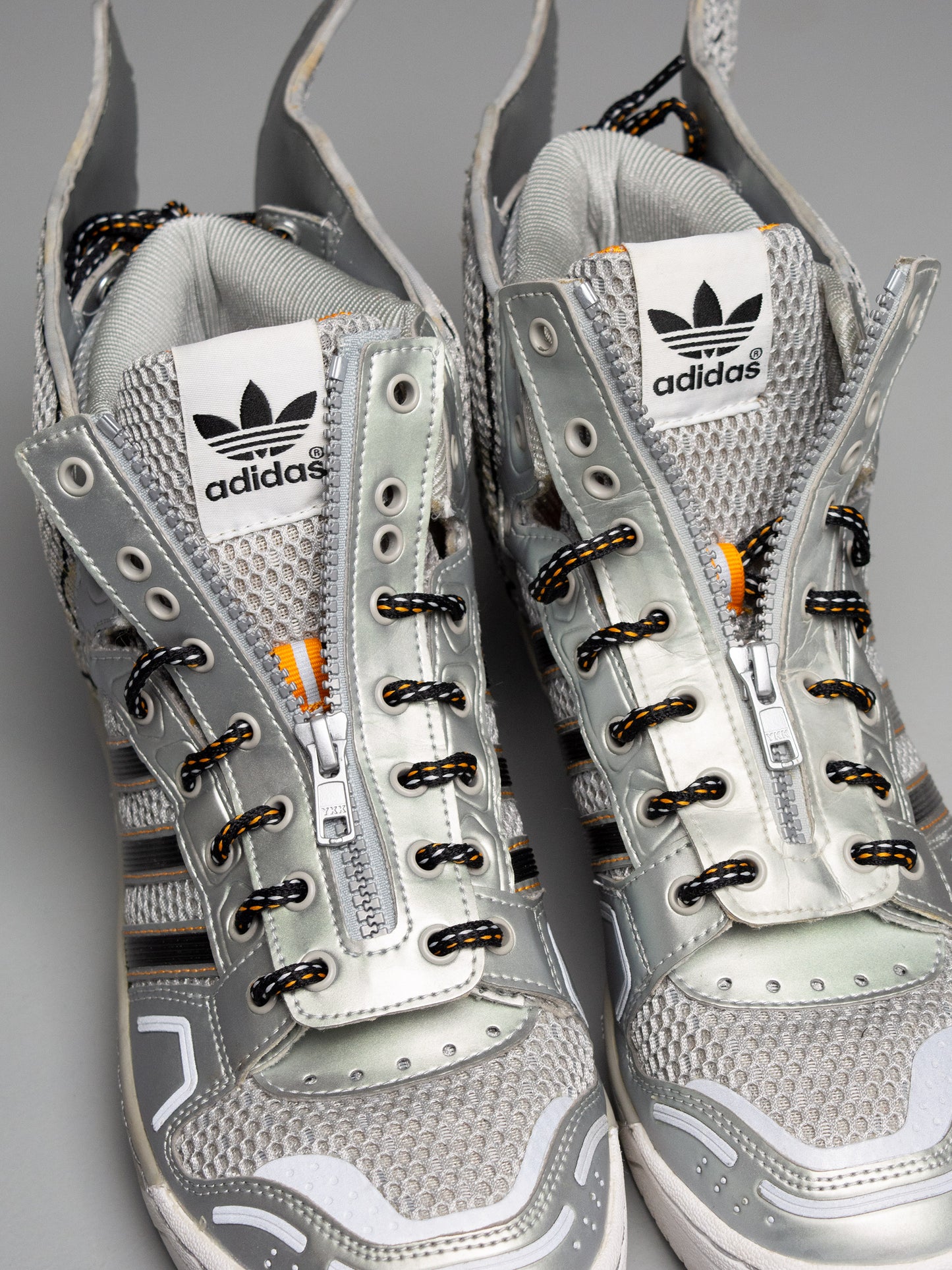 adidas Originals by Jeremy Scott A/W 2012 JS Wings "Mesh" (Metallic Silver) - size 42 2/3