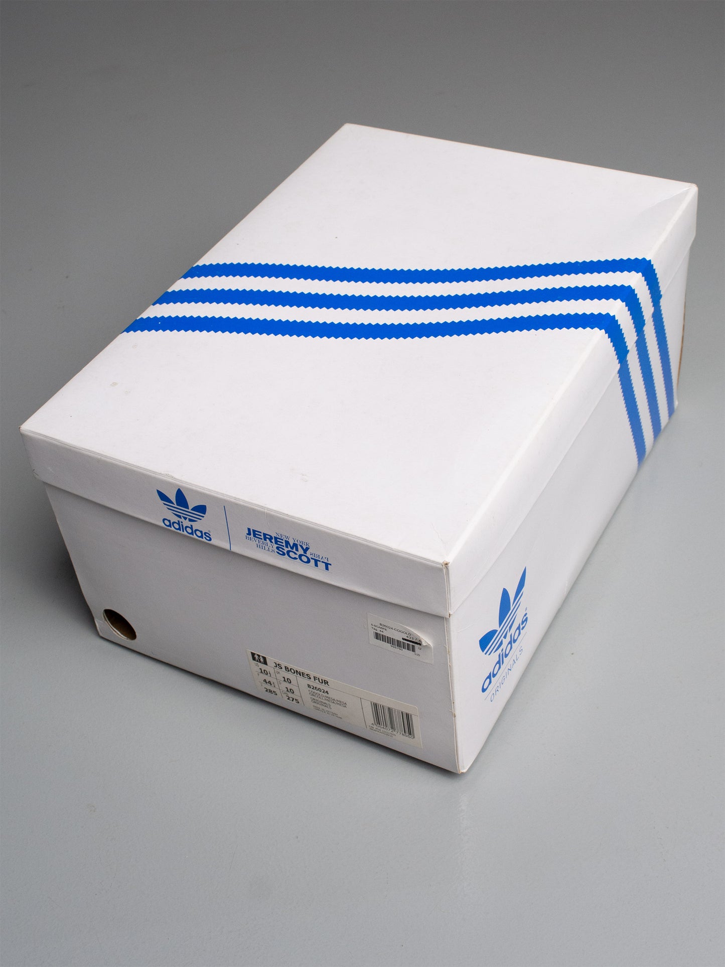 adidas Originals by Jeremy Scott S/S 2015 JS Bones Fur - size 44 2/3