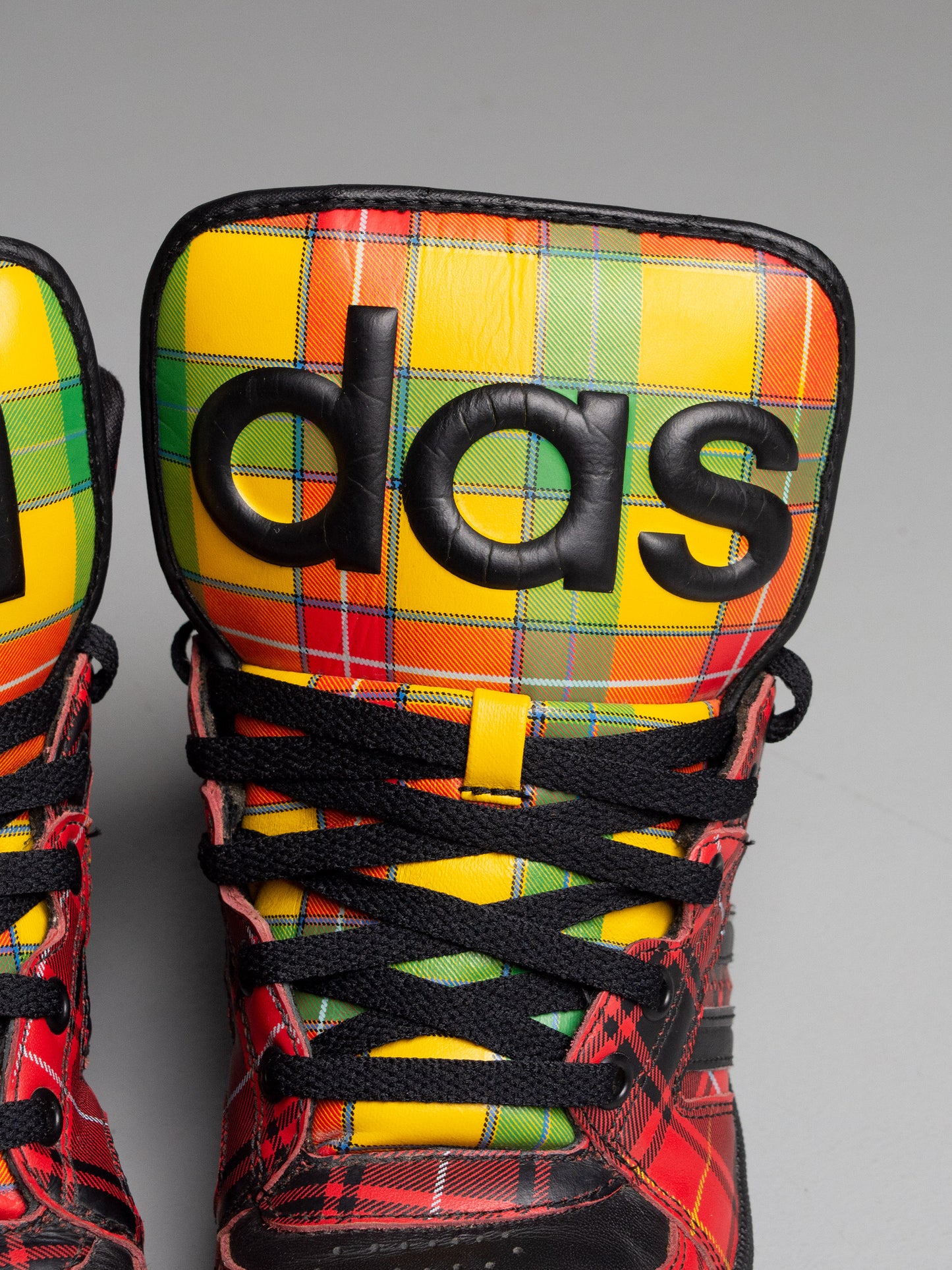 adidas Originals by Jeremy Scott S/S 2013 JS Instinct Hi "Plaid" - size 39 1/3